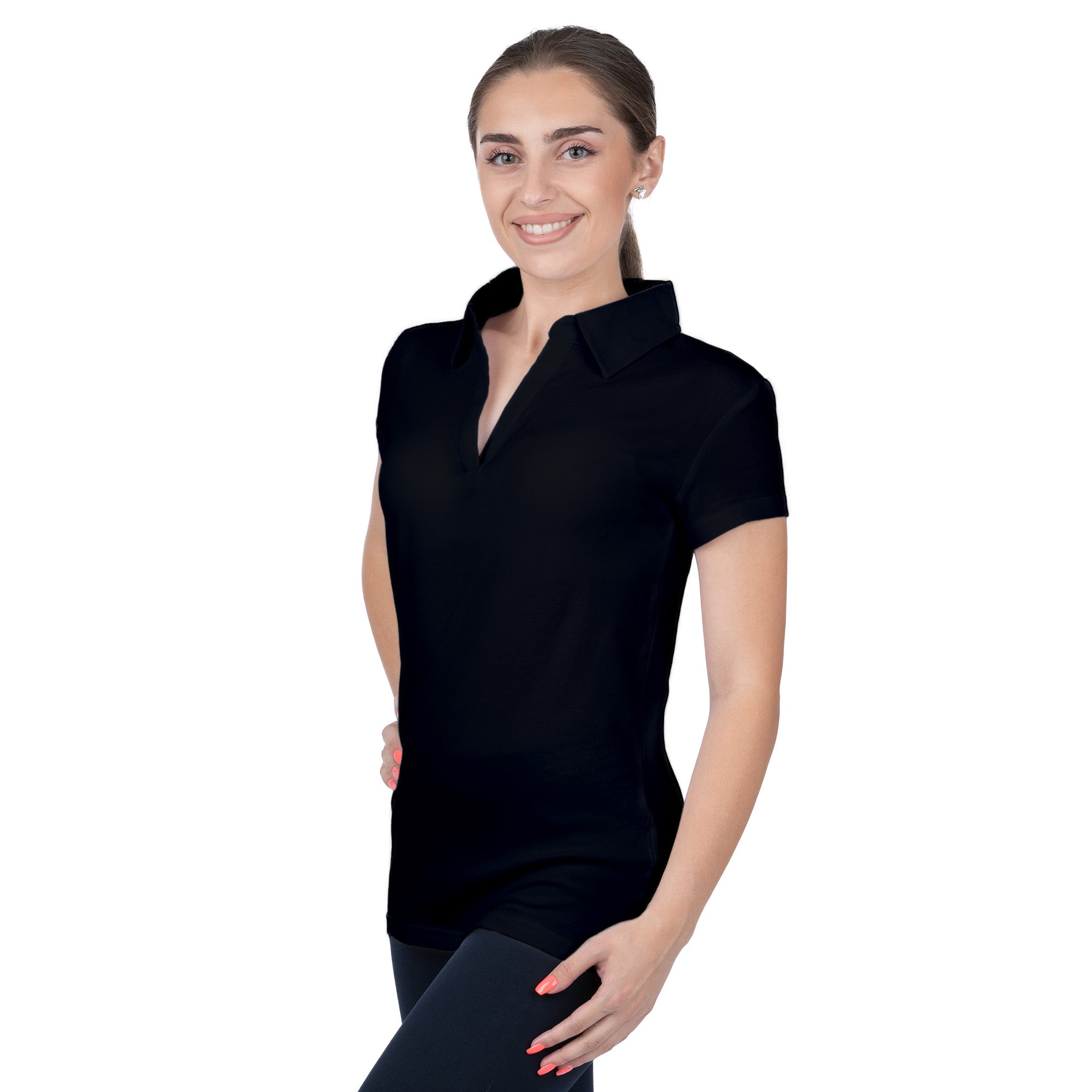 Short Sleeve Lycra Polo Shirt