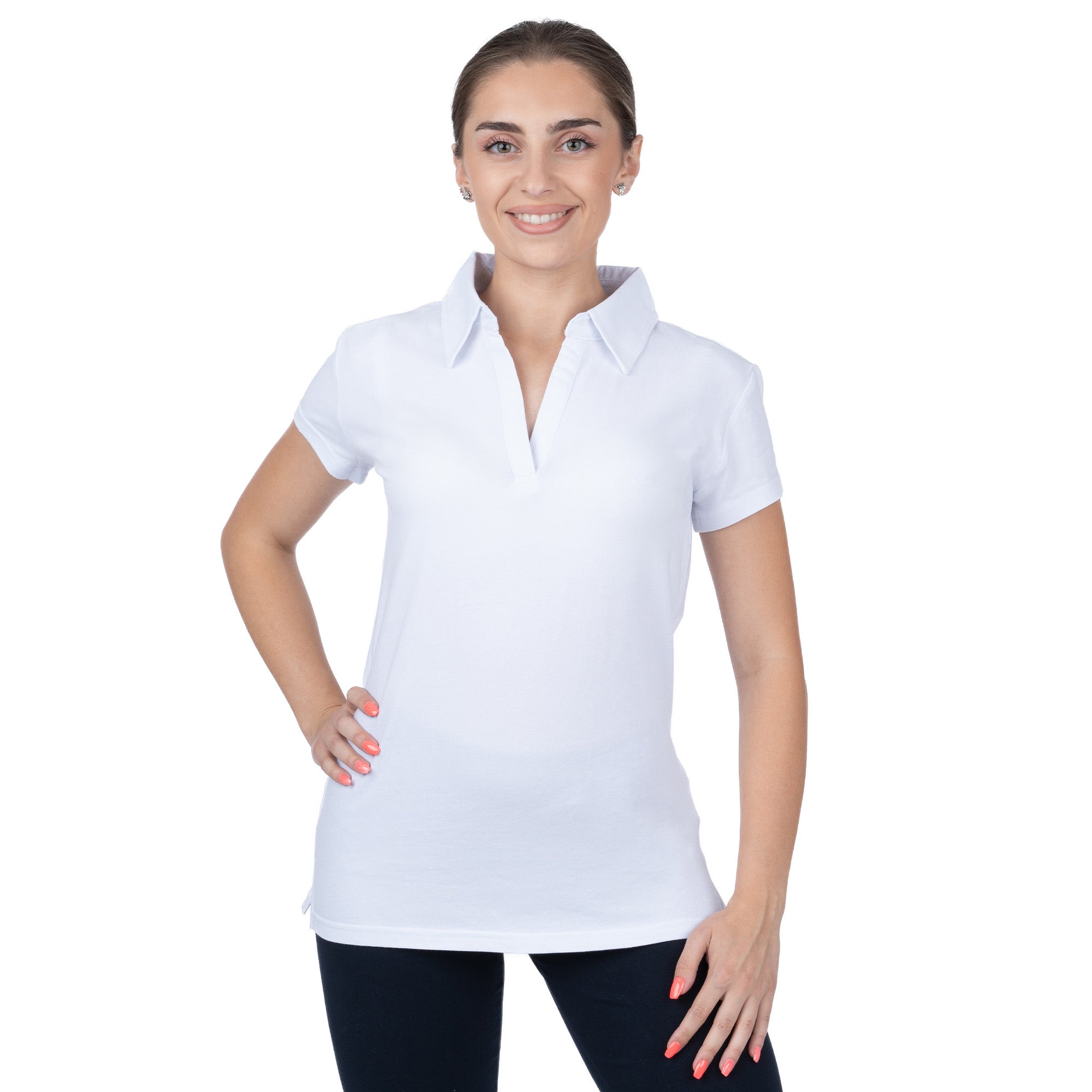 Short Sleeve Lycra Polo Shirt