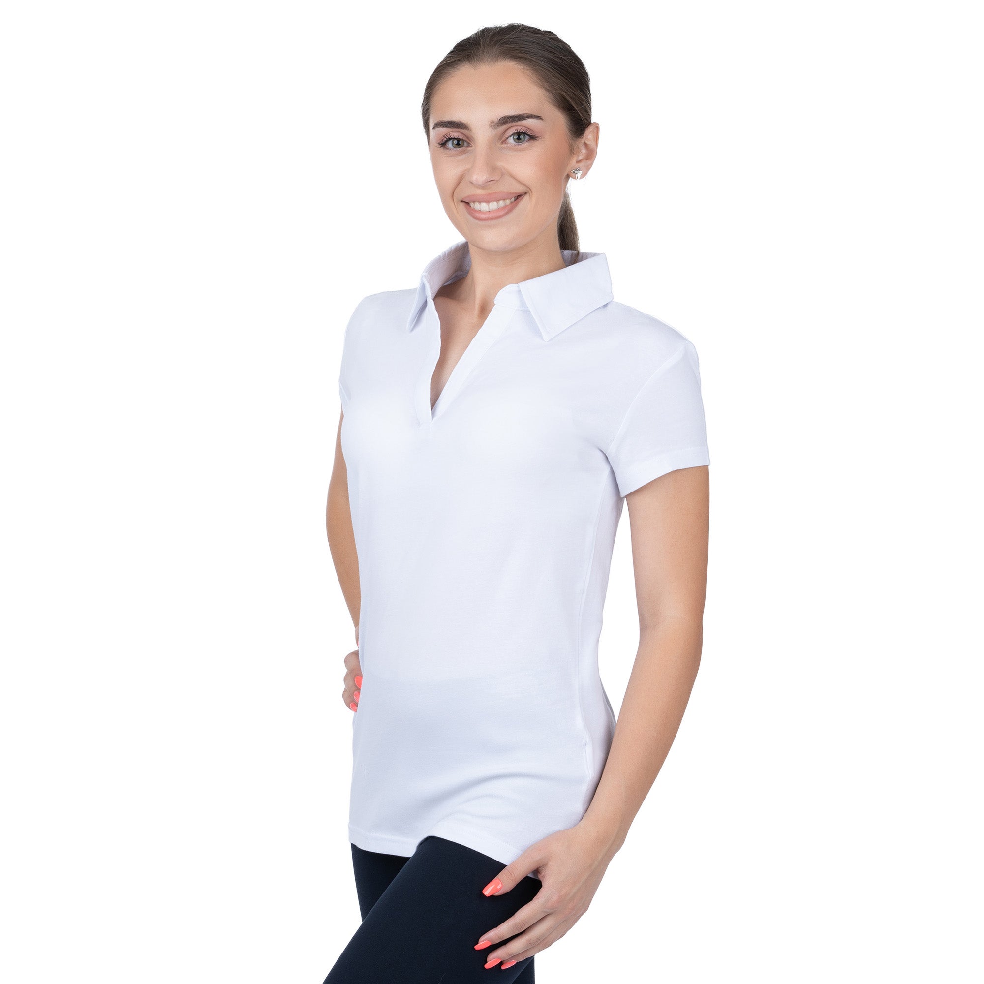 Short Sleeve Lycra Polo Shirt