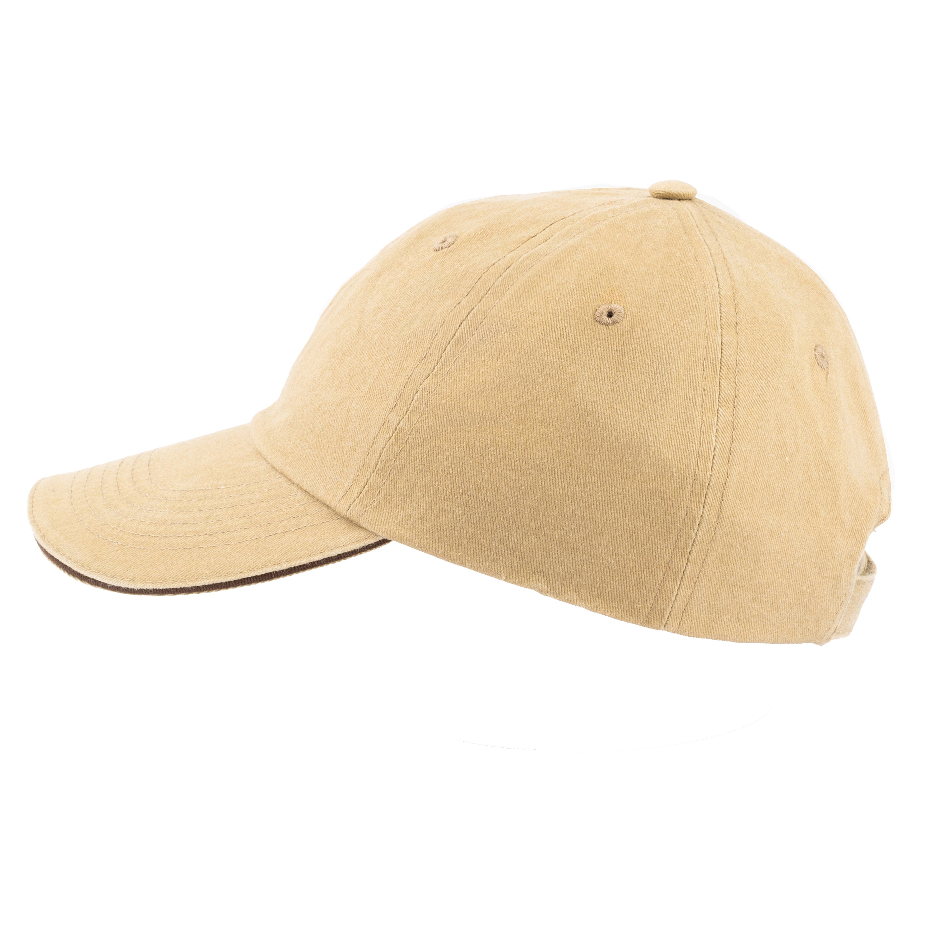 6-Panel Cotton Stone Wash Hat