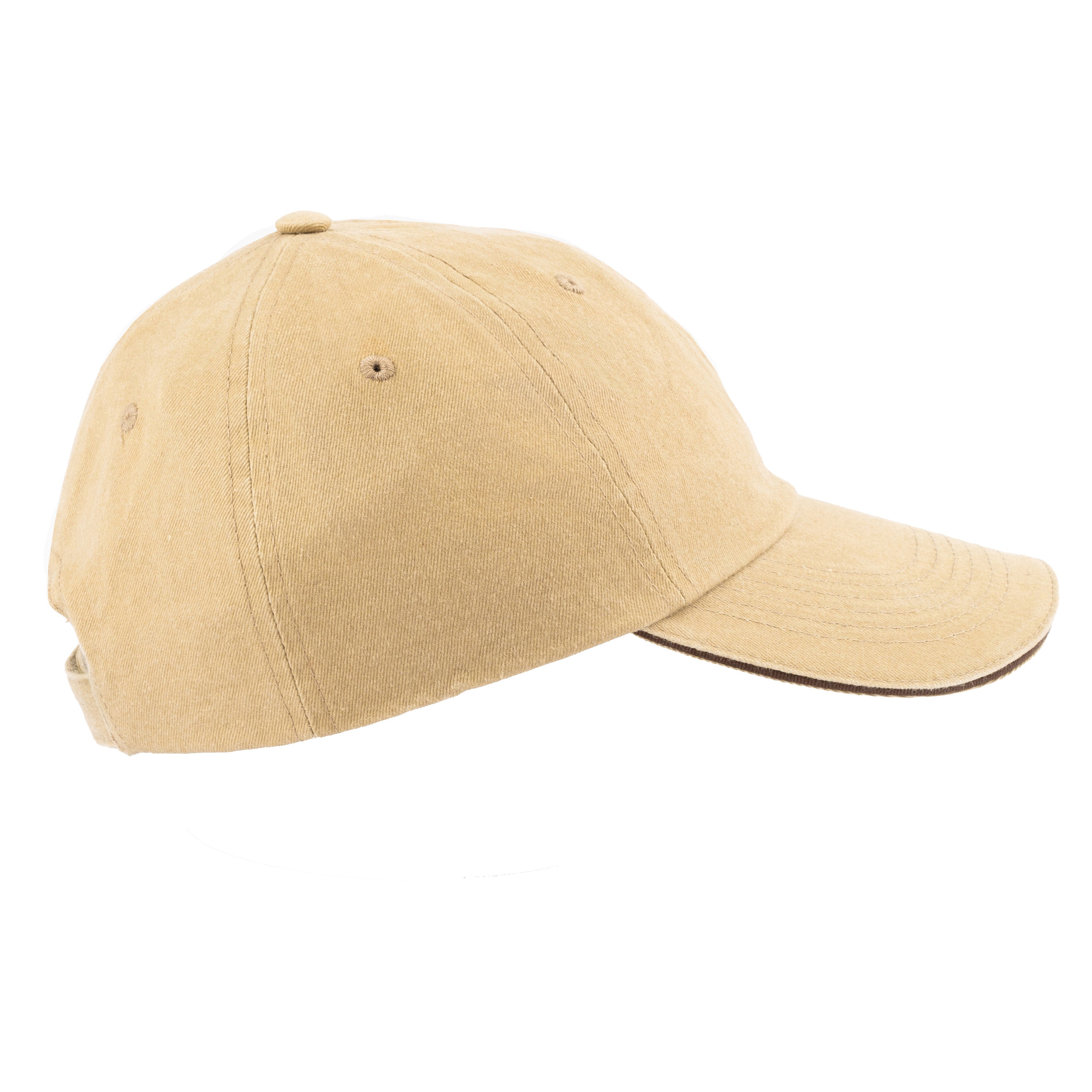 6-Panel Cotton Stone Wash Hat