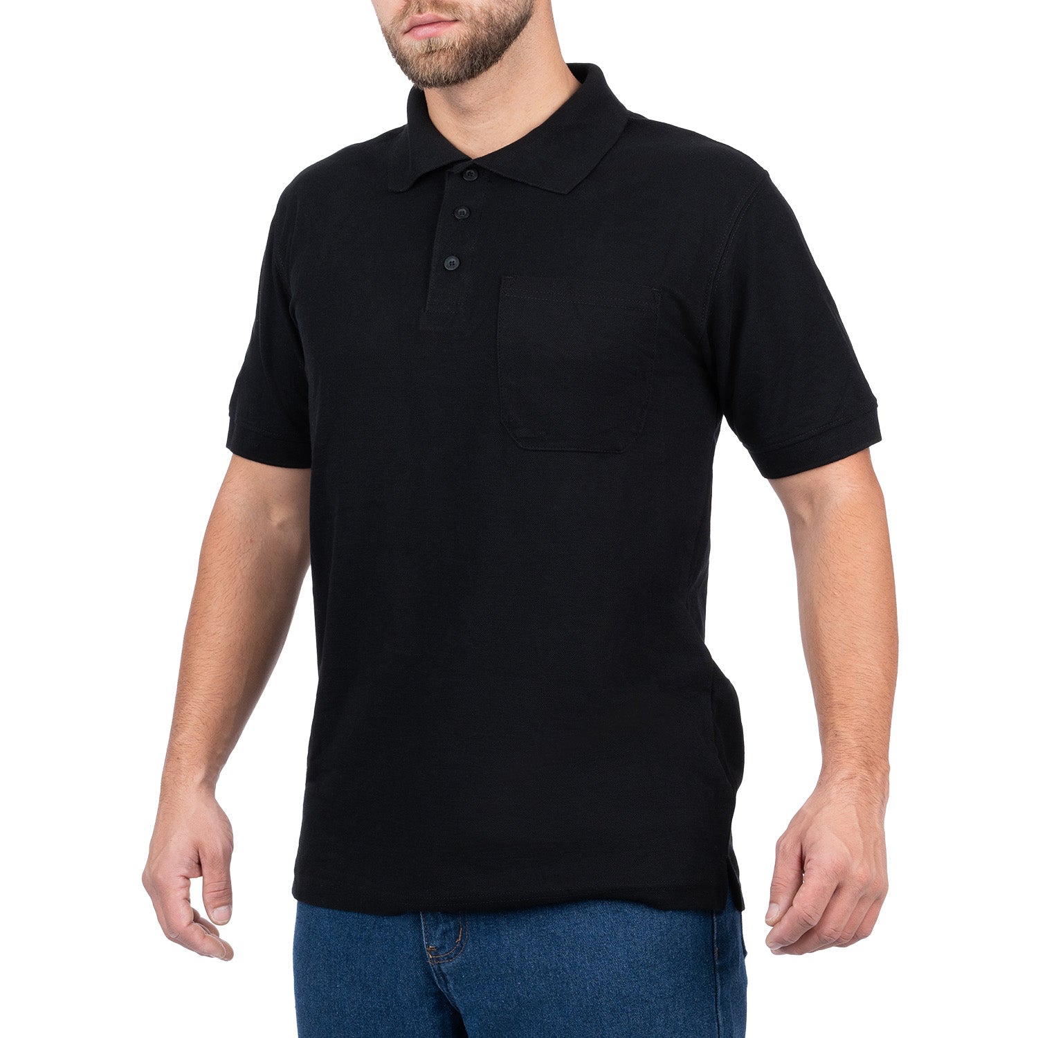 Short Sleeve Polo Shirt with Pocket