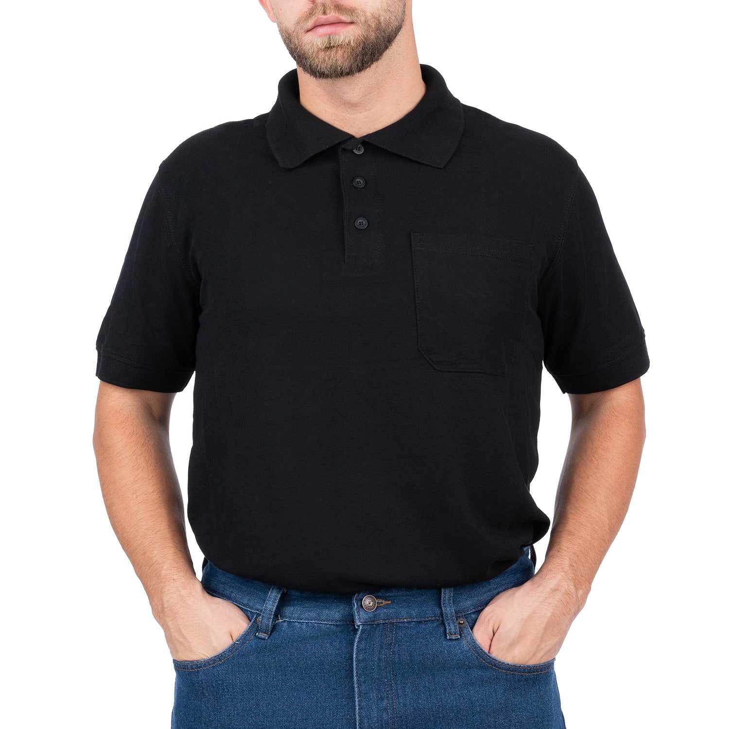 Short Sleeve Polo Shirt with Pocket