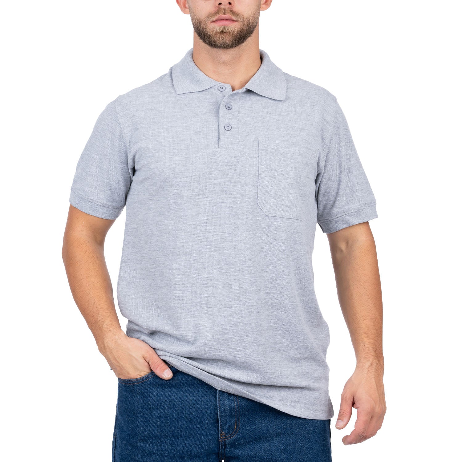 Short Sleeve Polo Shirt with Pocket