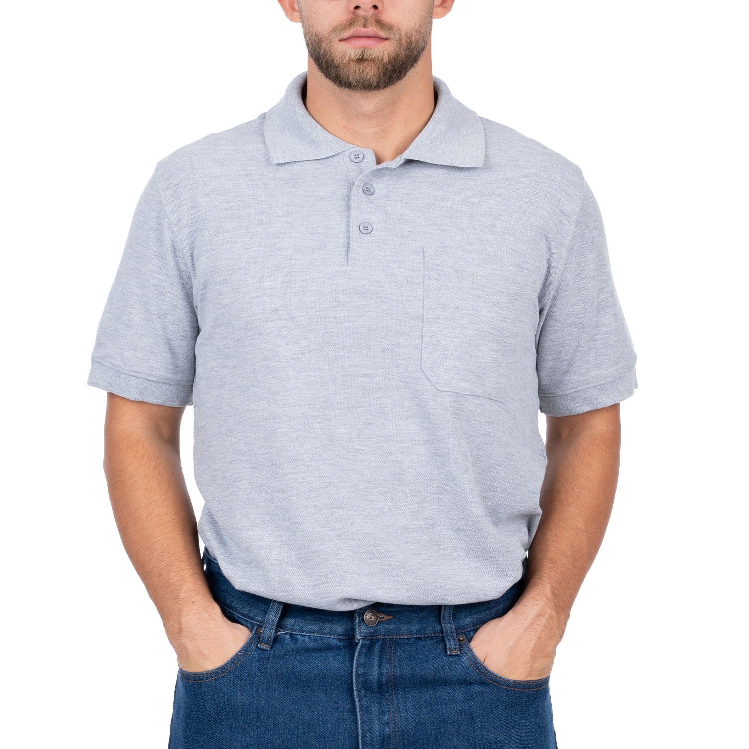 Short Sleeve Polo Shirt with Pocket