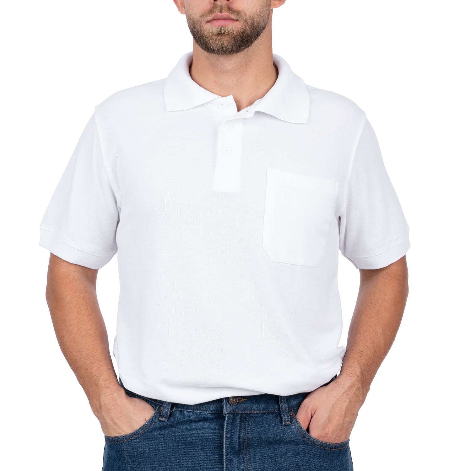 Short Sleeve Polo Shirt with Pocket