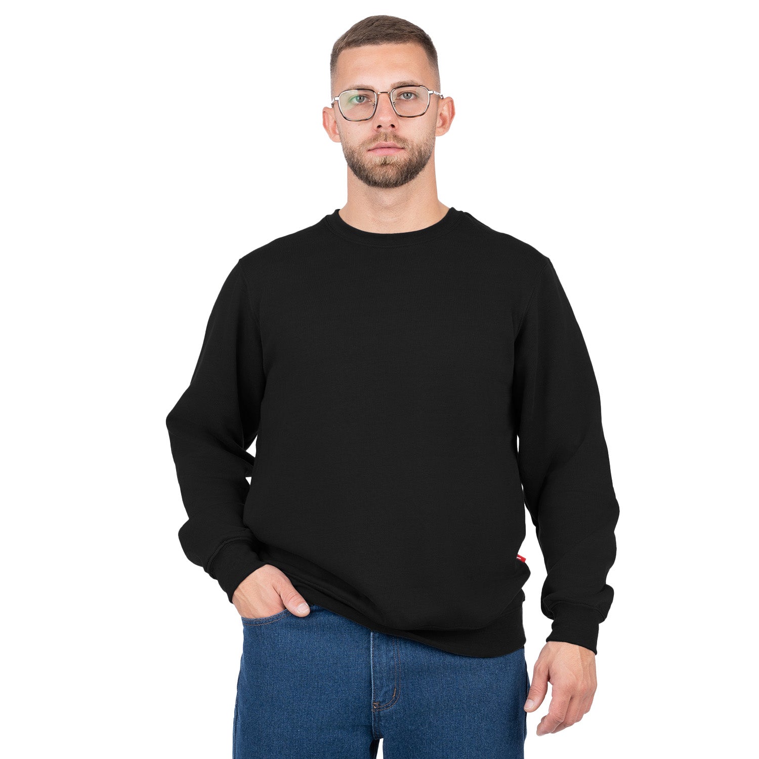 Crew Neck Pullover Sweatshirt