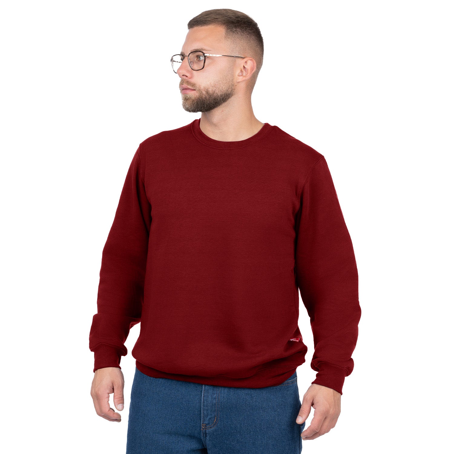 Crew Neck Pullover Sweatshirt