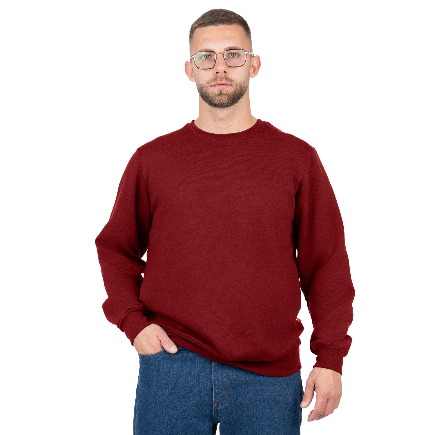 Crew Neck Pullover Sweatshirt
