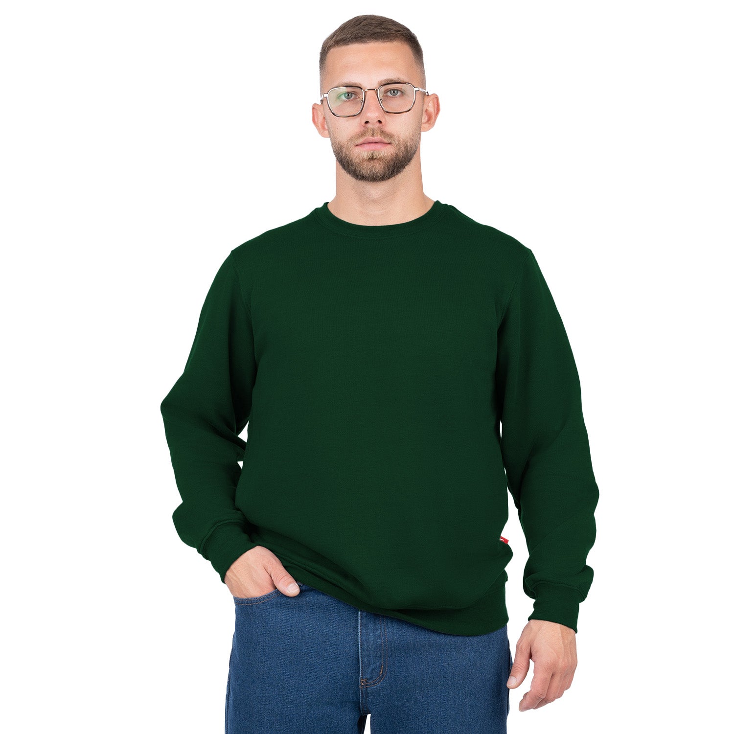 Crew Neck Pullover Sweatshirt