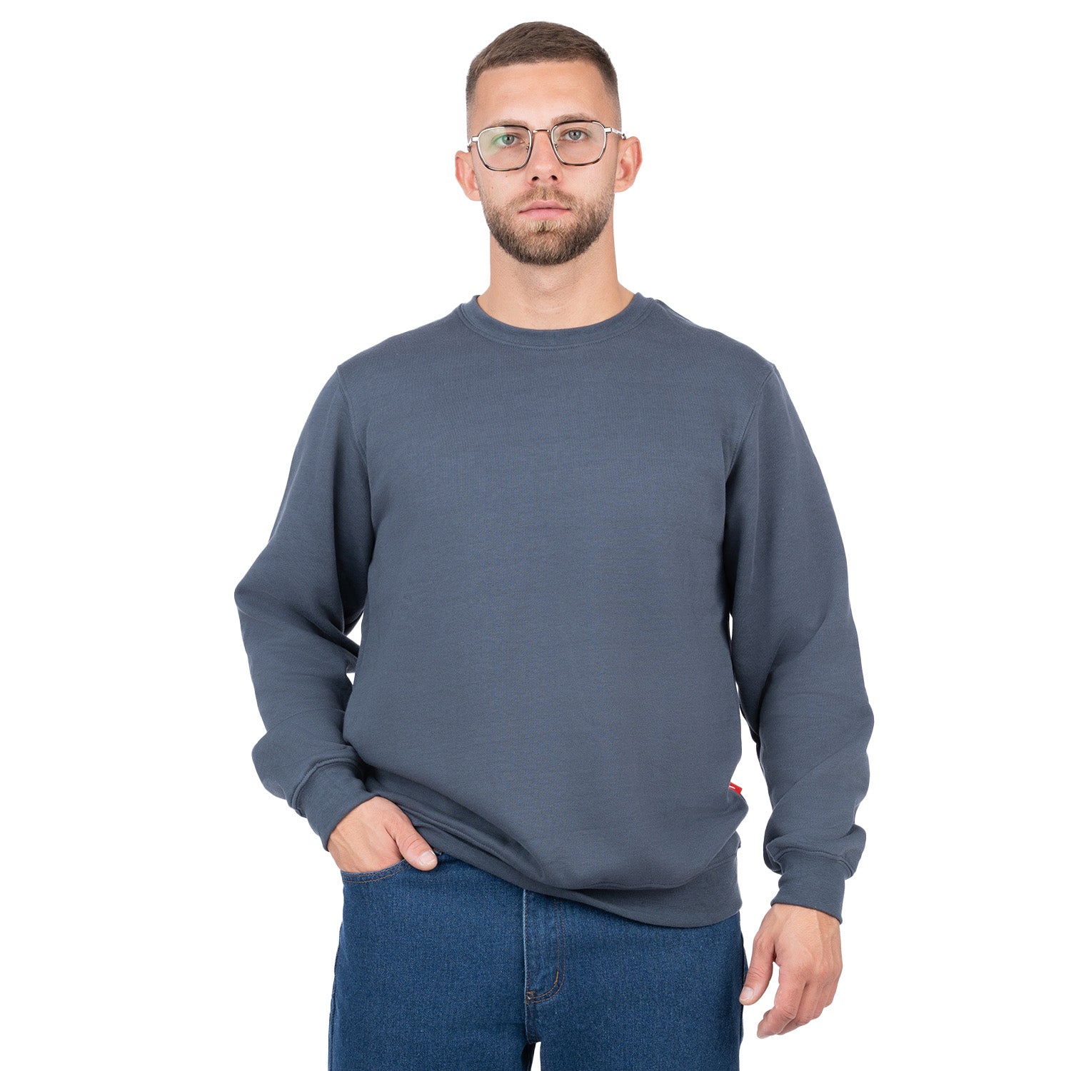 Crew Neck Pullover Sweatshirt