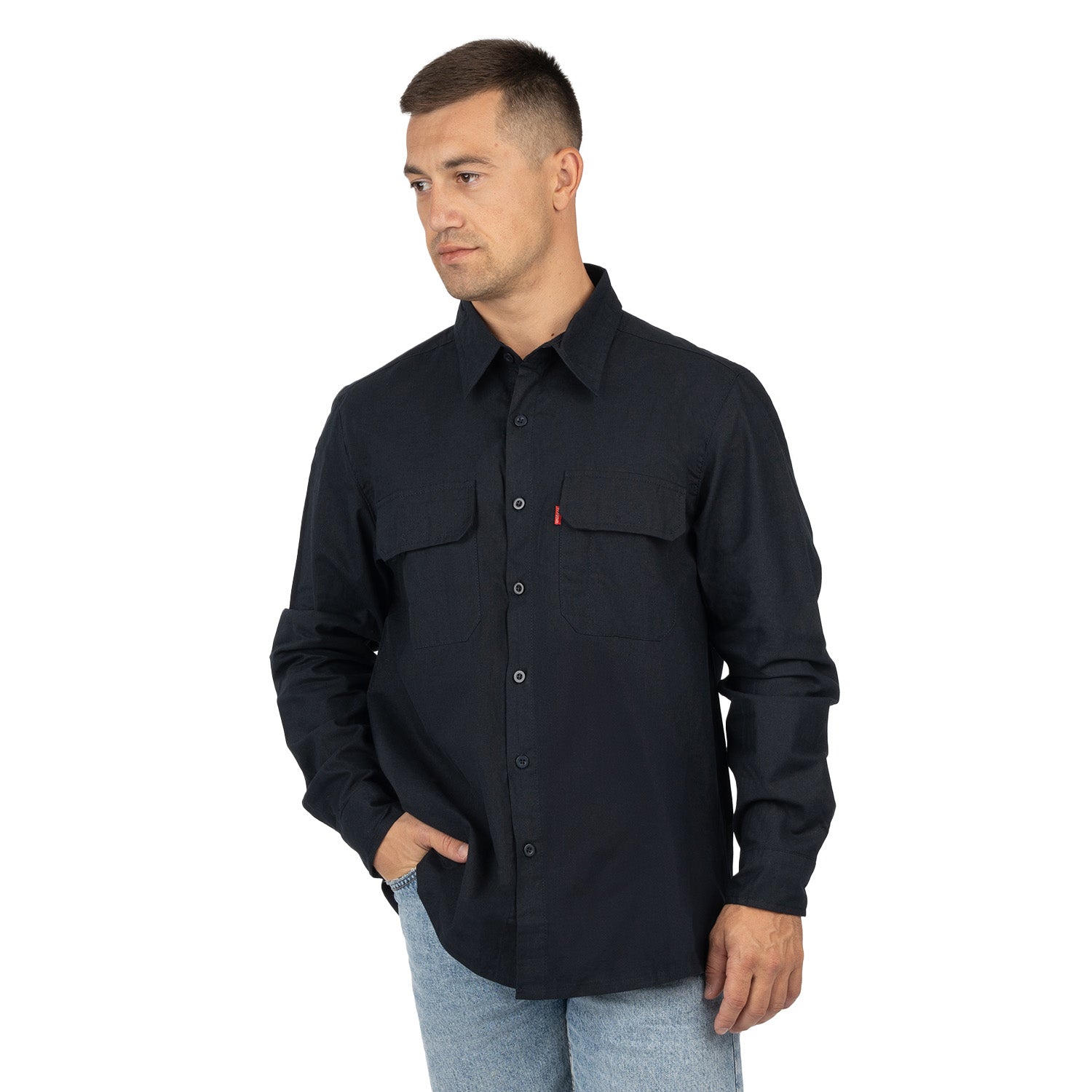 Work Shirt with Velcro Pockets