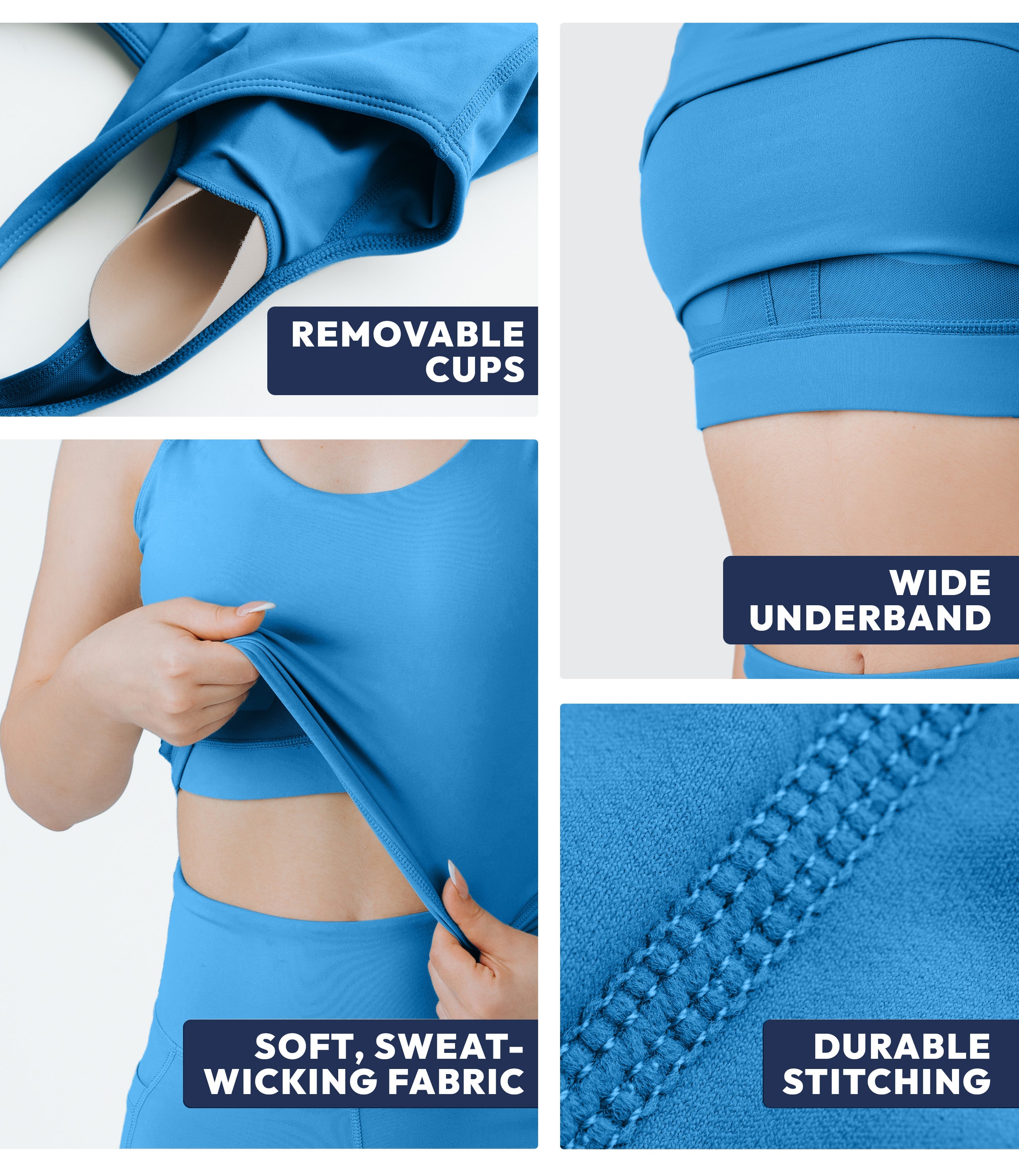 NirLUX™ U Back Sports Bra Longline Tank Top for Women