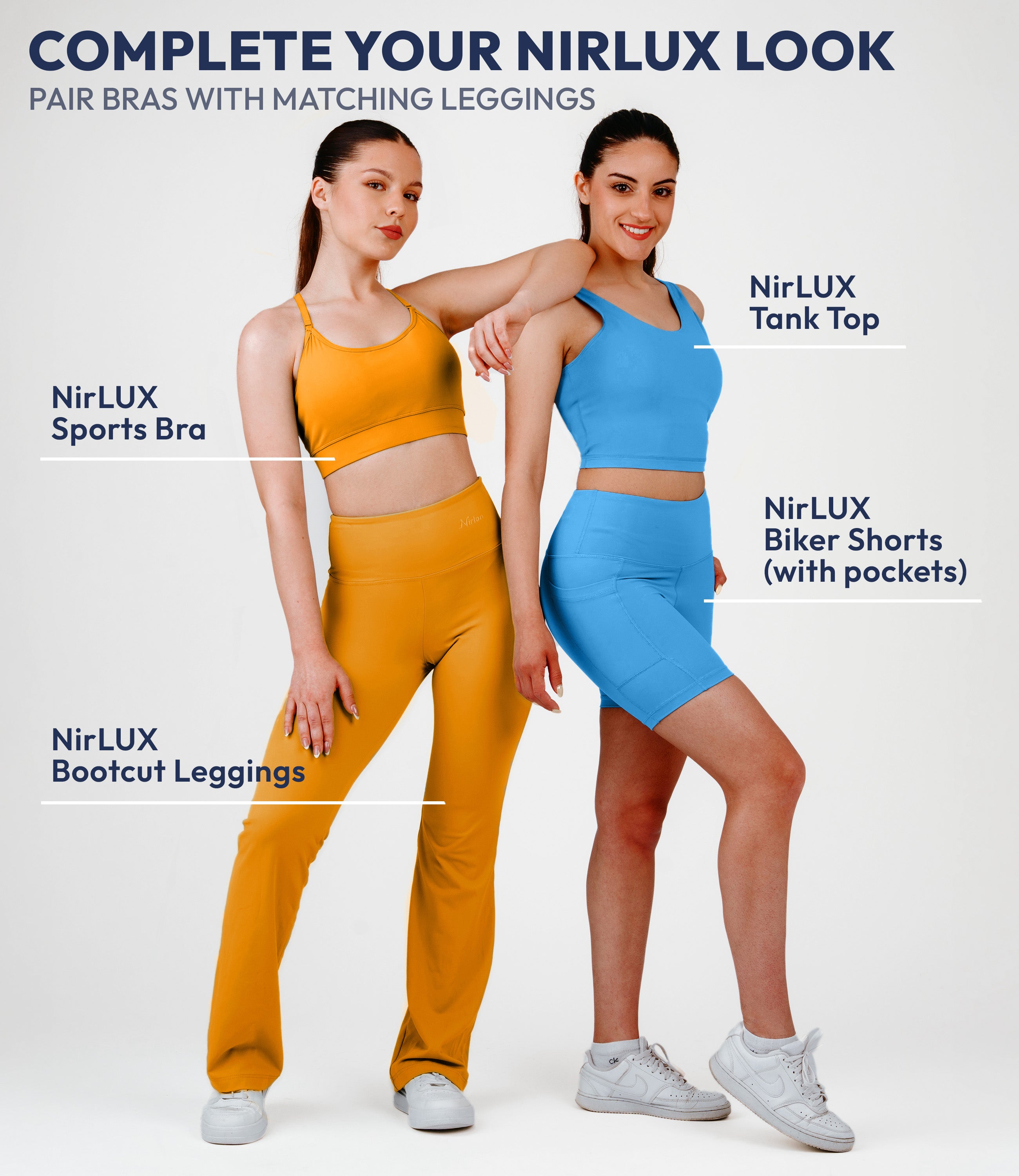 NirLUX™ U Back Sports Bra Longline Tank Top for Women