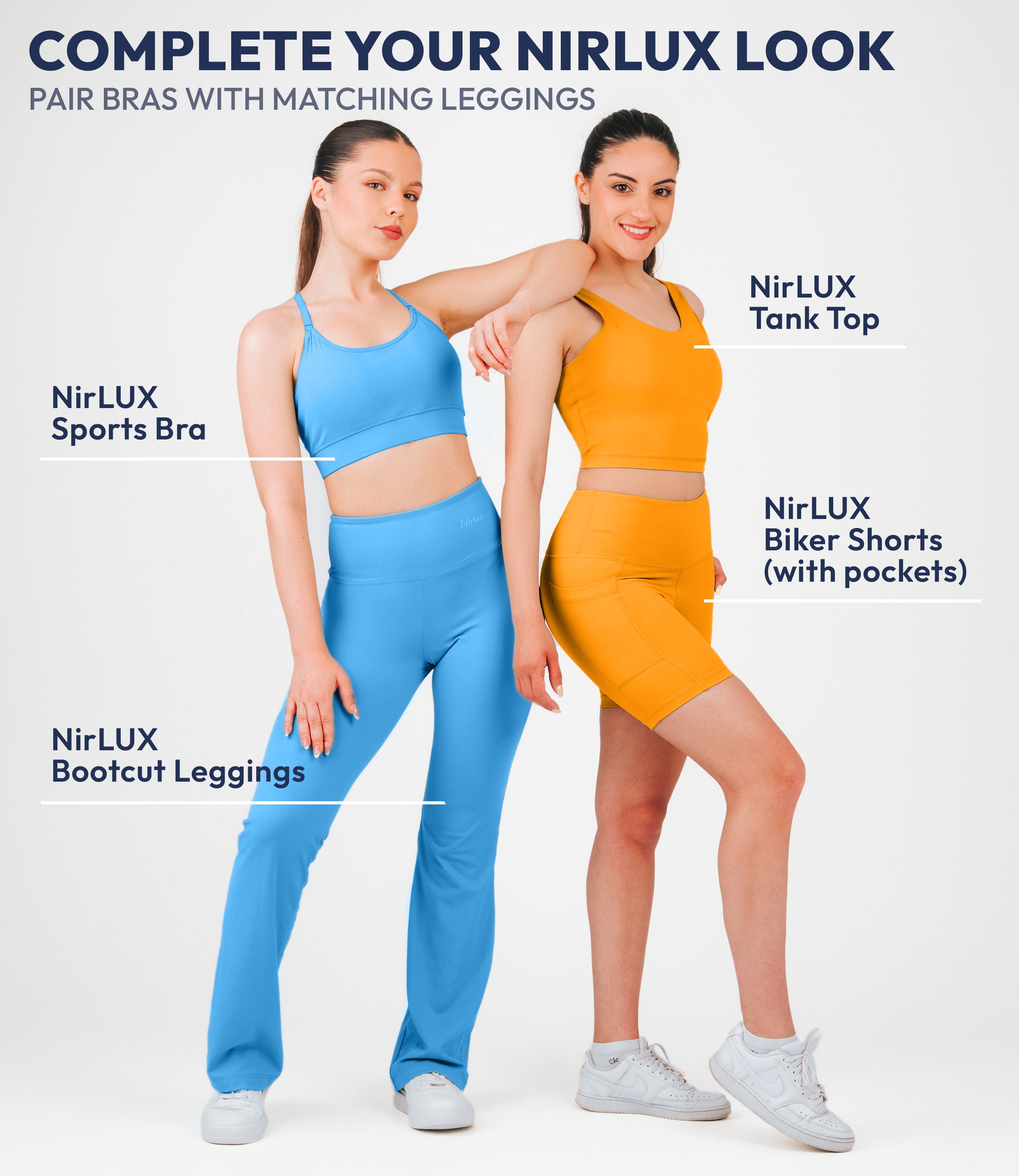 NirLUX™ U Back Sports Bra Longline Tank Top for Women