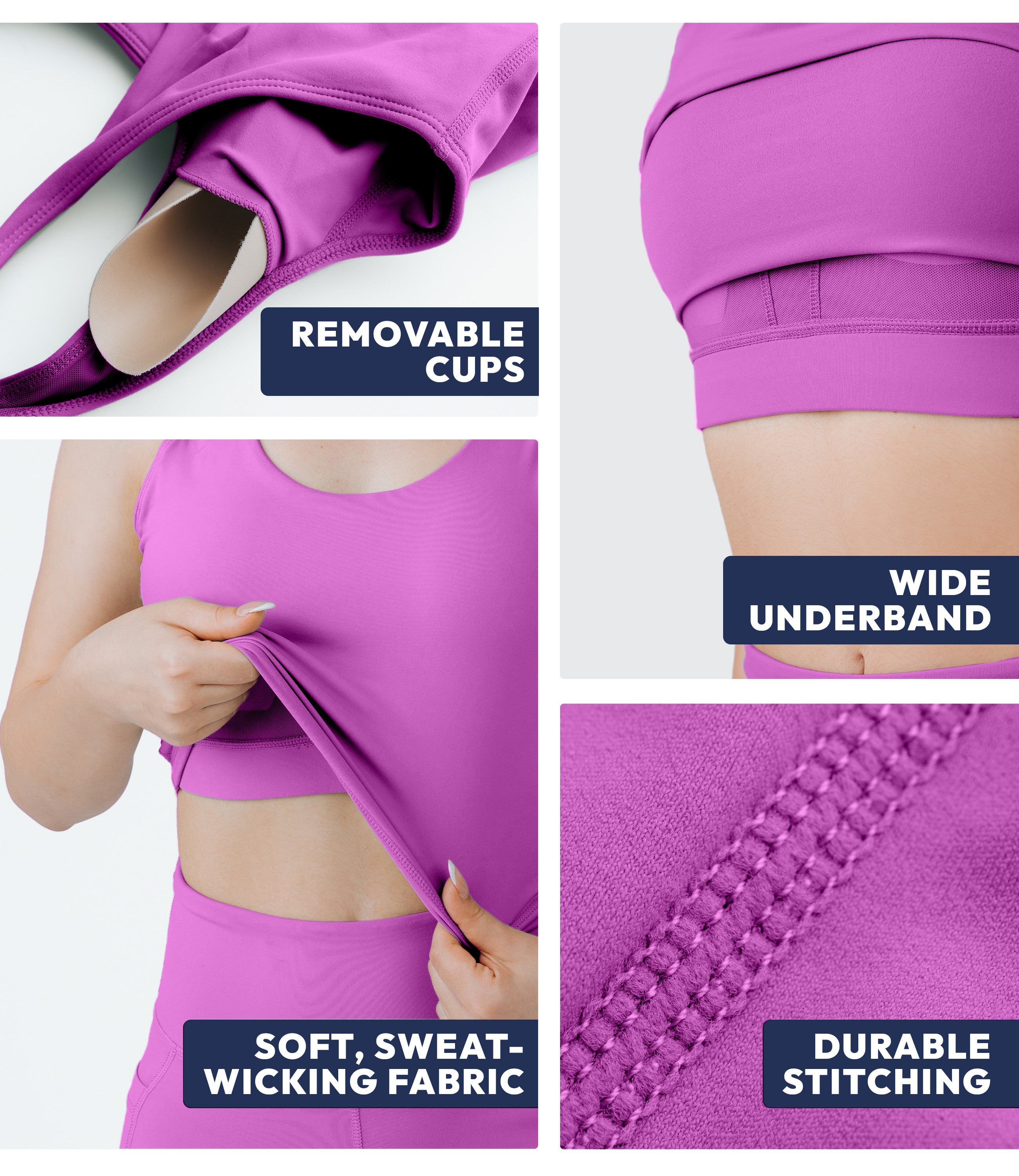 NirLUX™ U Back Sports Bra Longline Tank Top for Women