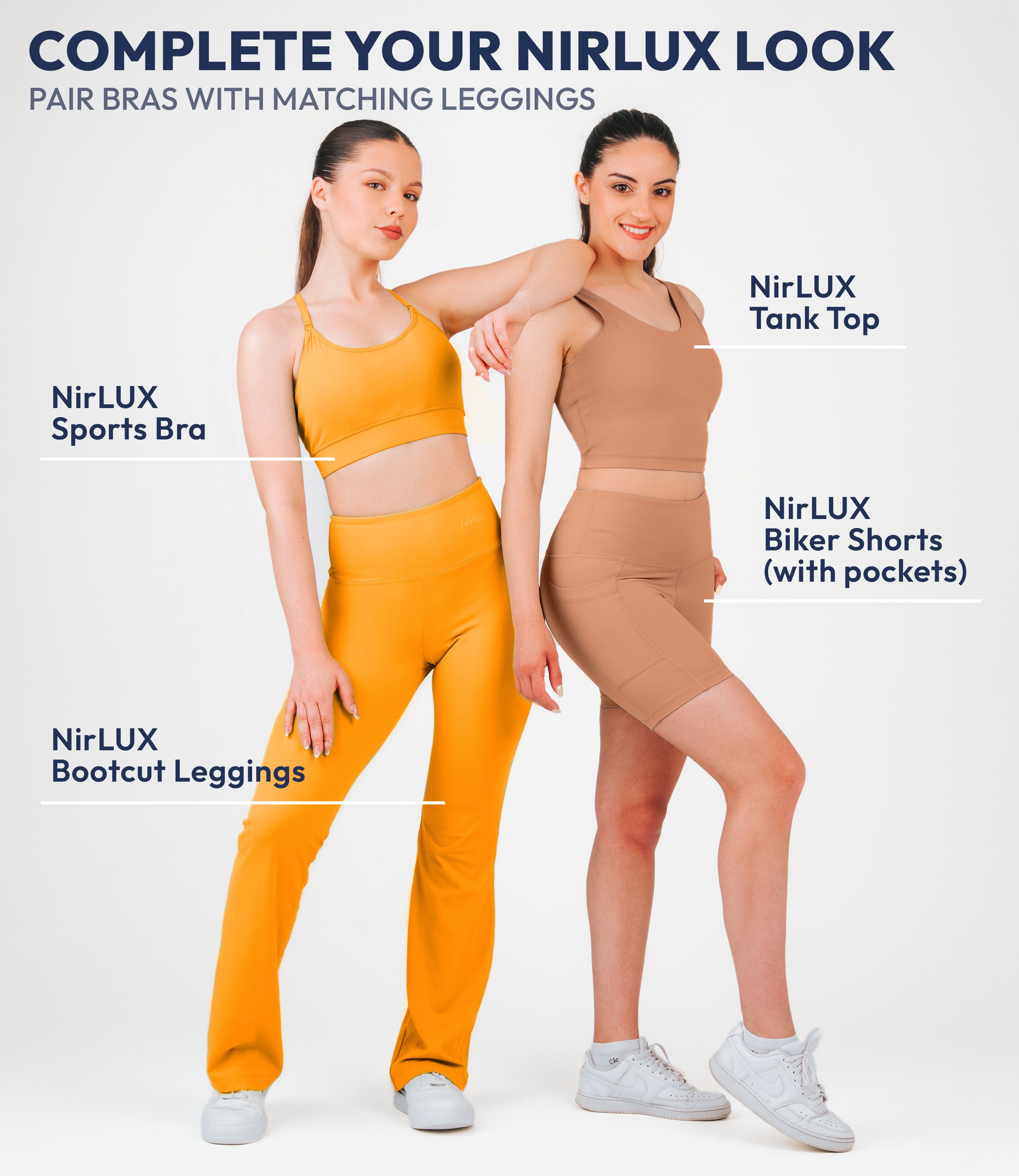 NirLUX™ U Back Sports Bra Longline Tank Top for Women