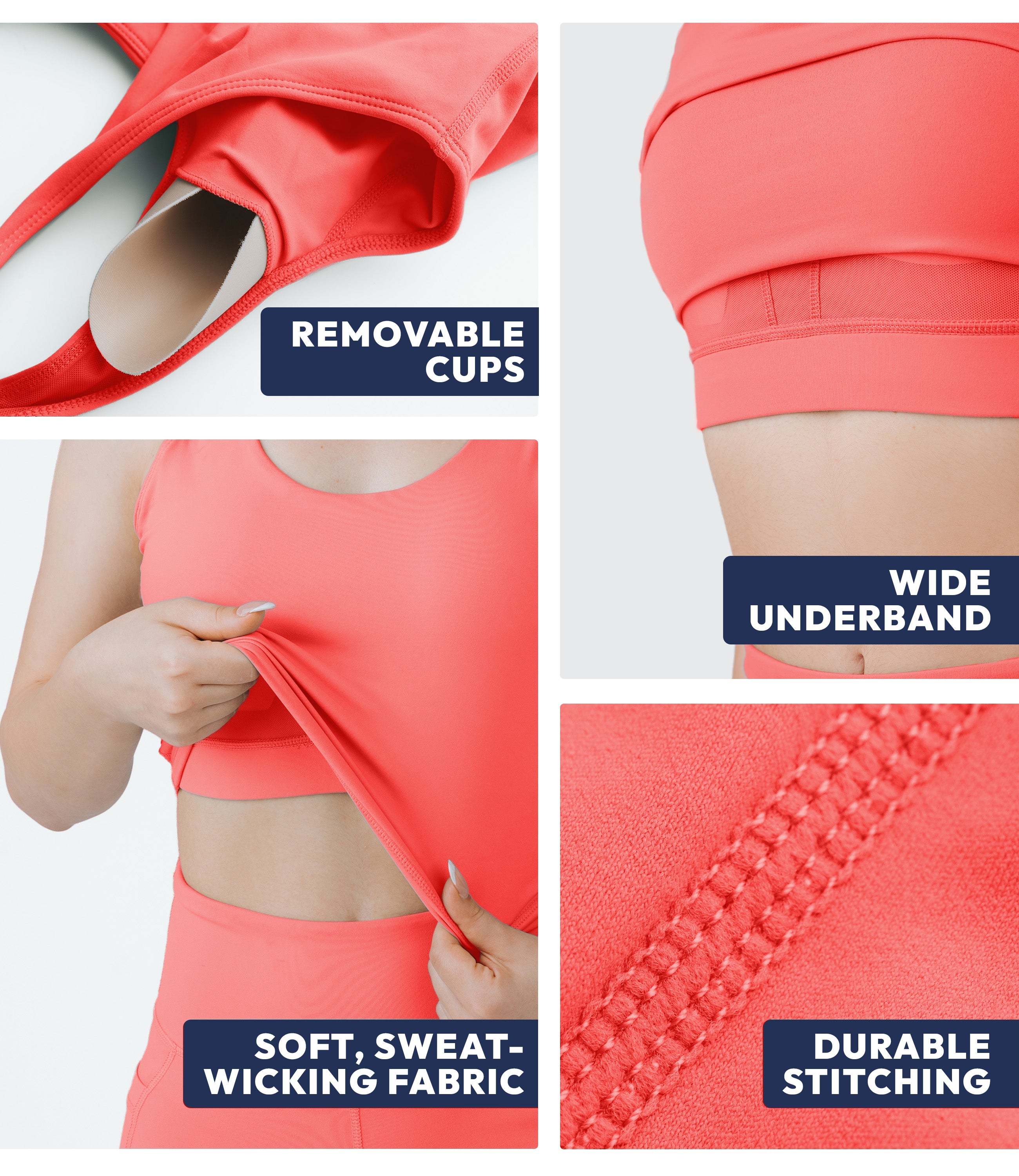 NirLUX™ U Back Sports Bra Longline Tank Top for Women