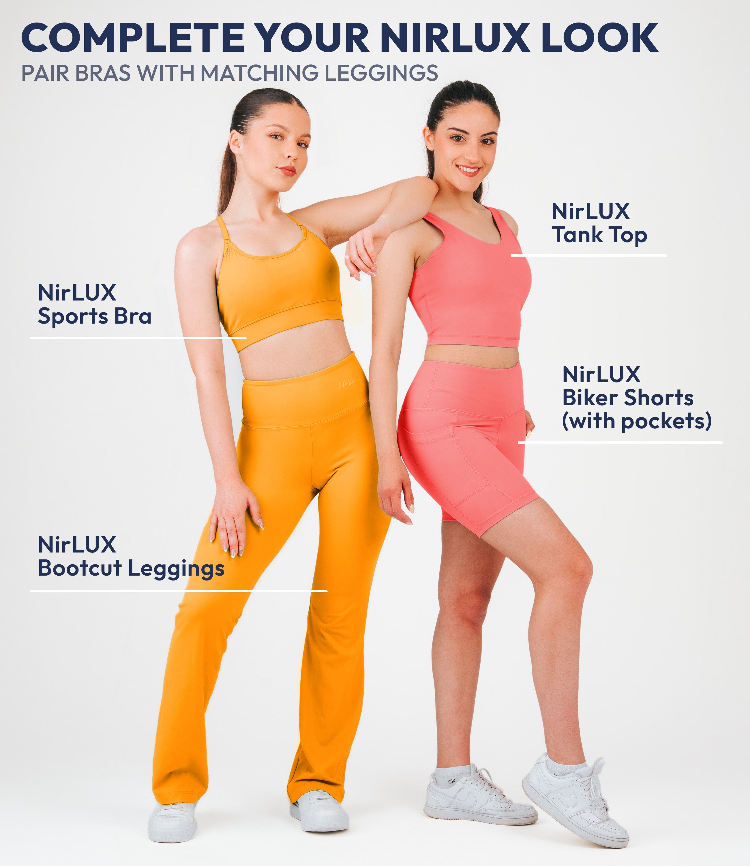 NirLUX™ U Back Sports Bra Longline Tank Top for Women