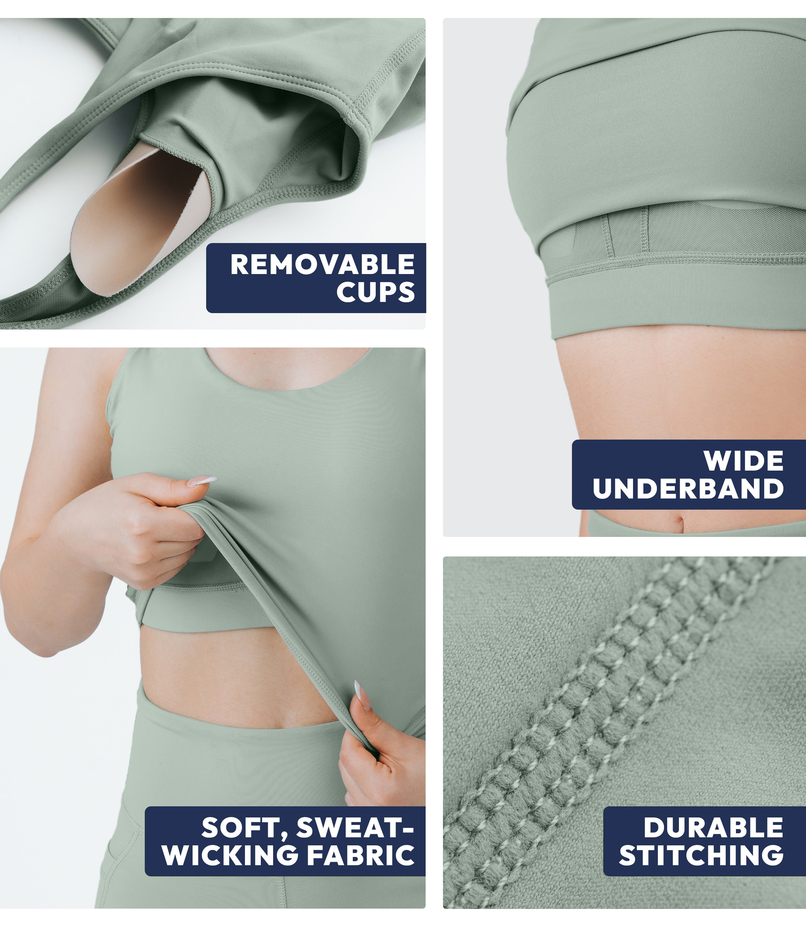 NirLUX™ U Back Sports Bra Longline Tank Top for Women