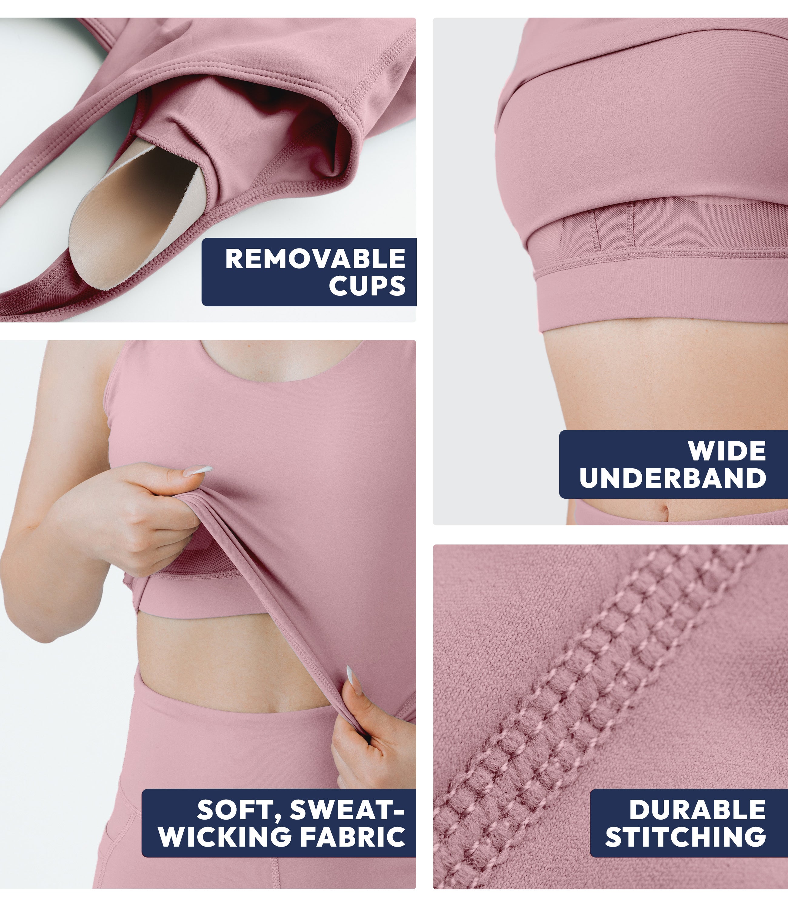 NirLUX™ U Back Sports Bra Longline Tank Top for Women
