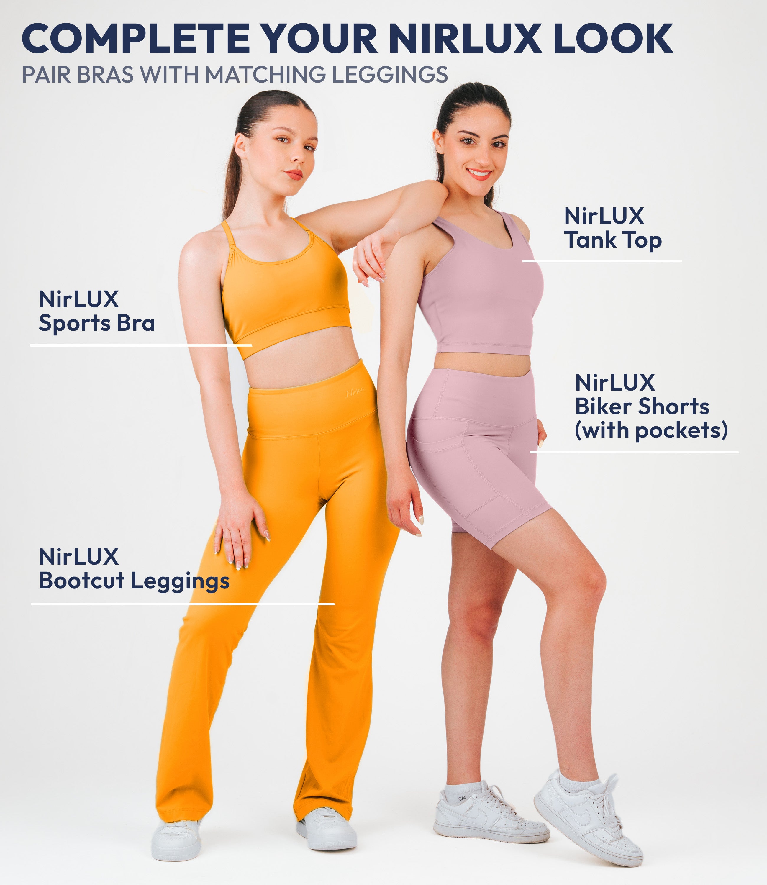 NirLUX™ U Back Sports Bra Longline Tank Top for Women