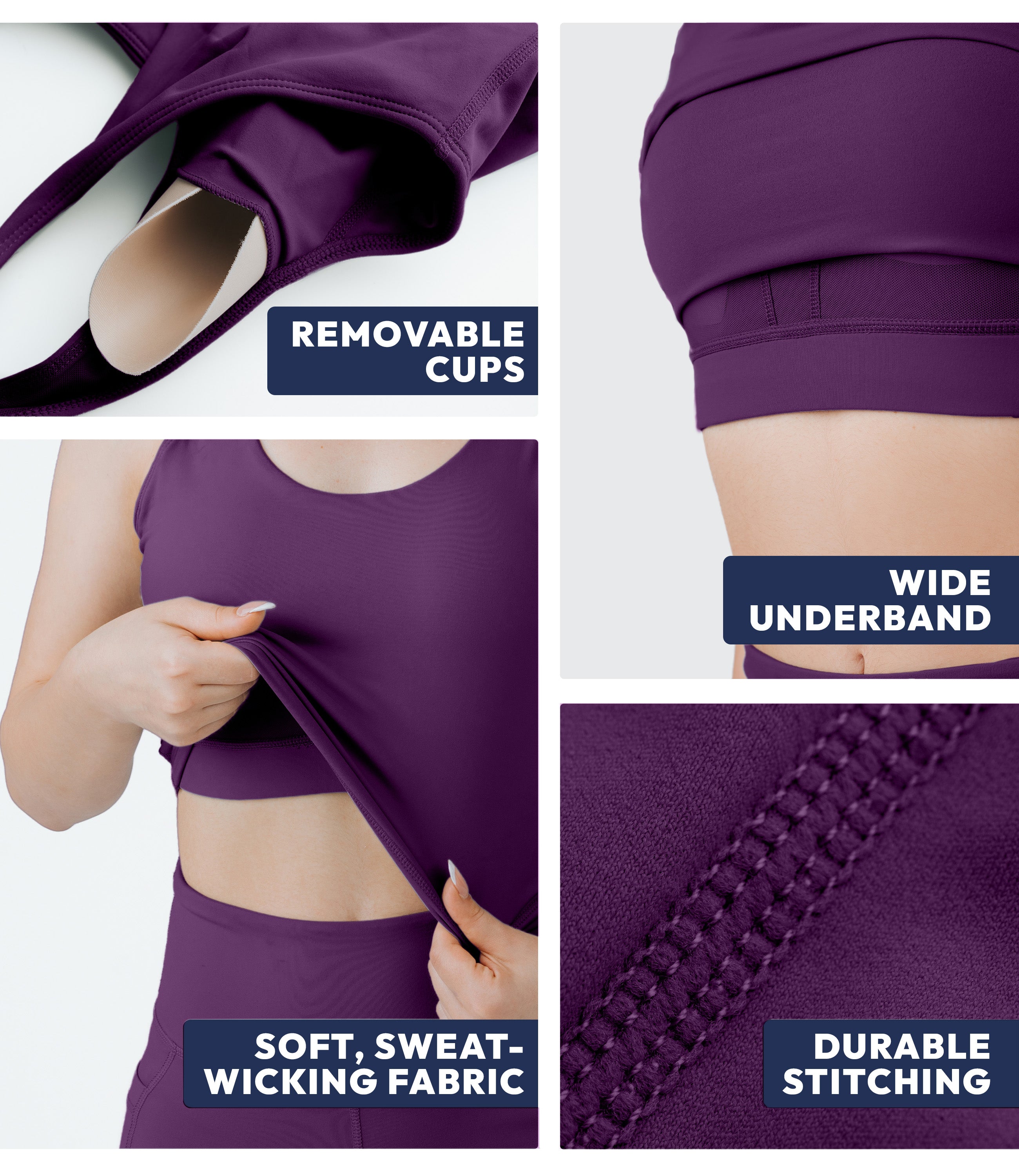 NirLUX™ U Back Sports Bra Longline Tank Top for Women