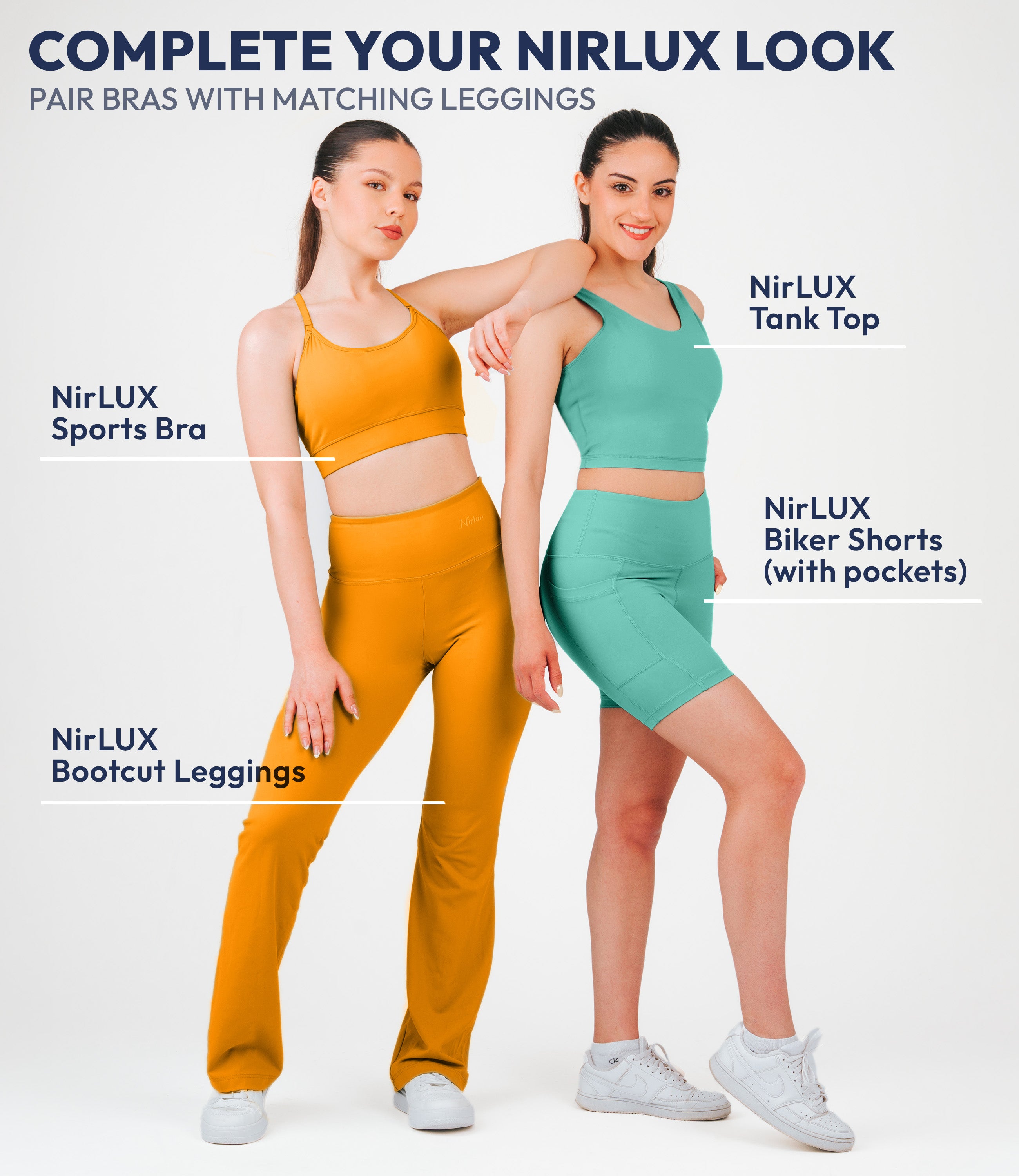 NirLUX™ U Back Sports Bra Longline Tank Top for Women