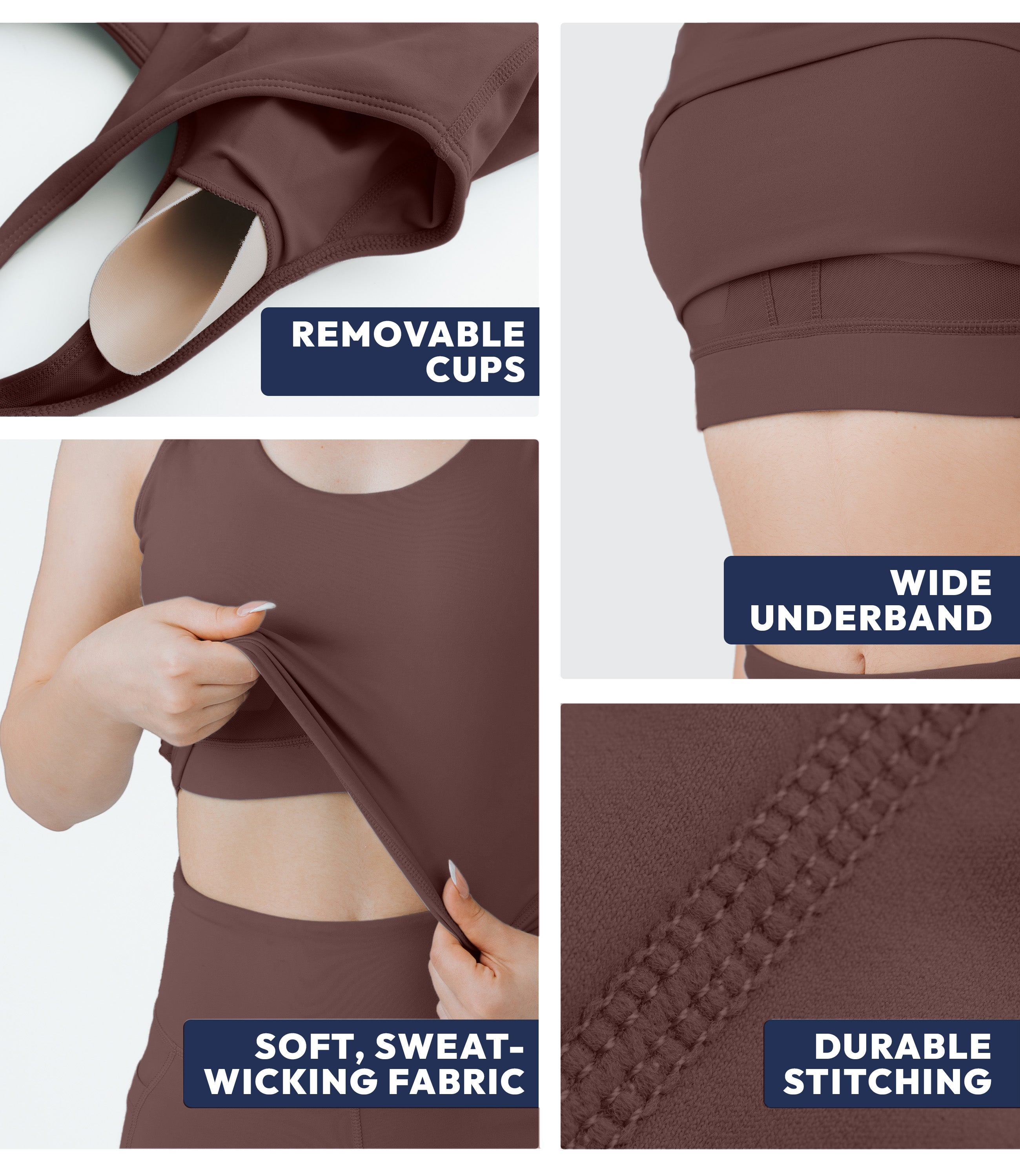 NirLUX™ U Back Sports Bra Longline Tank Top for Women