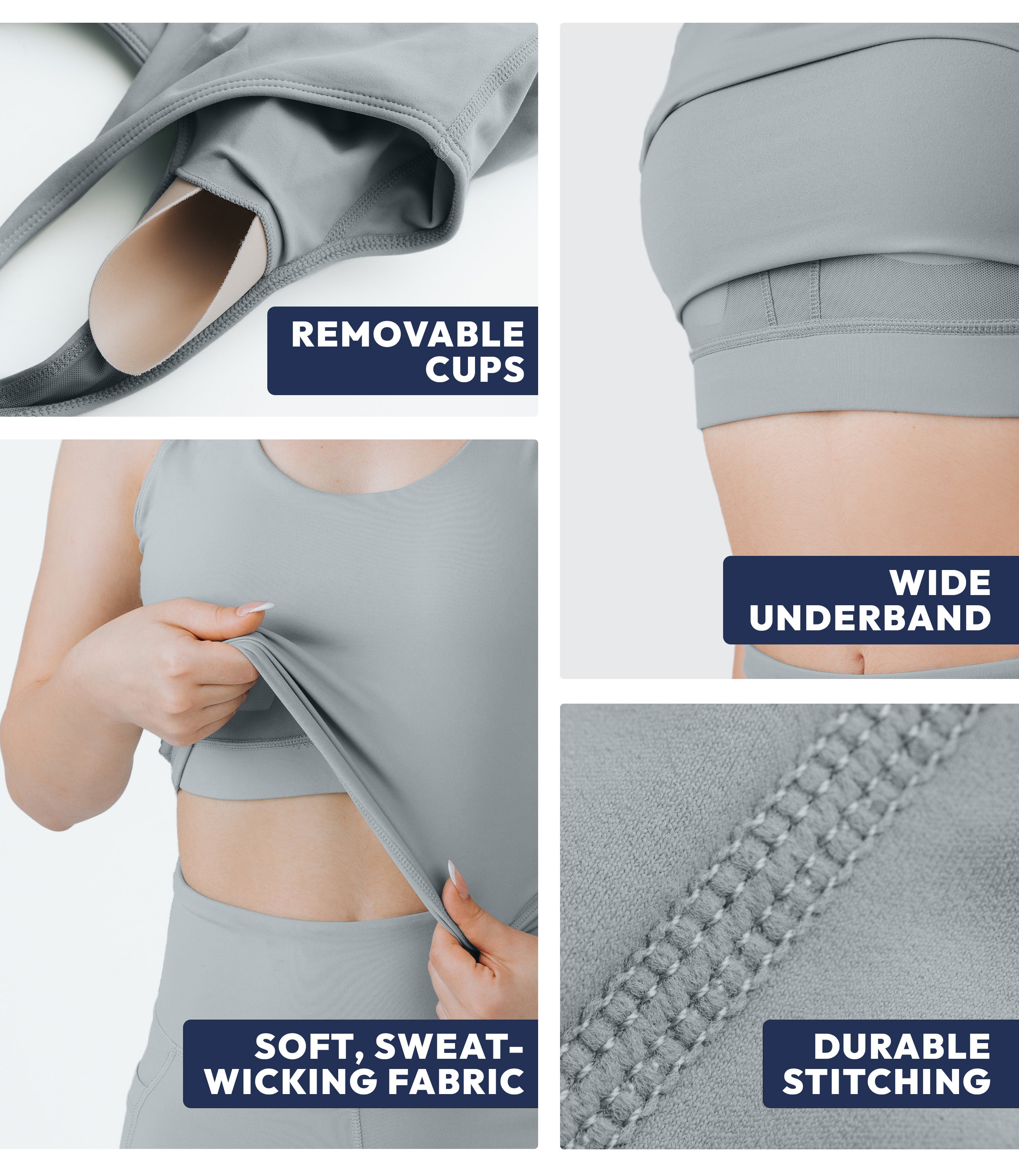 NirLUX™ U Back Sports Bra Longline Tank Top for Women