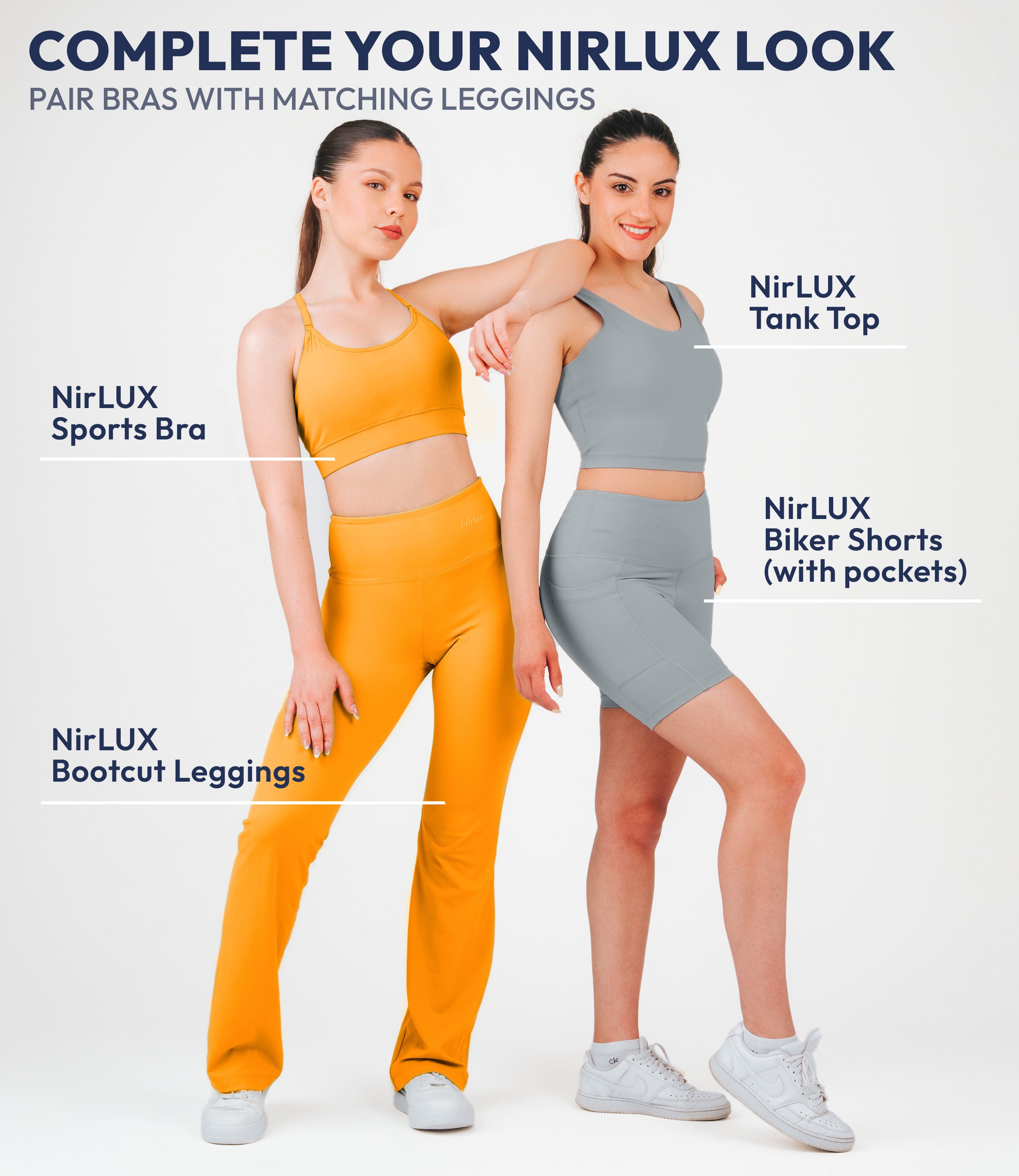 NirLUX™ U Back Sports Bra Longline Tank Top for Women