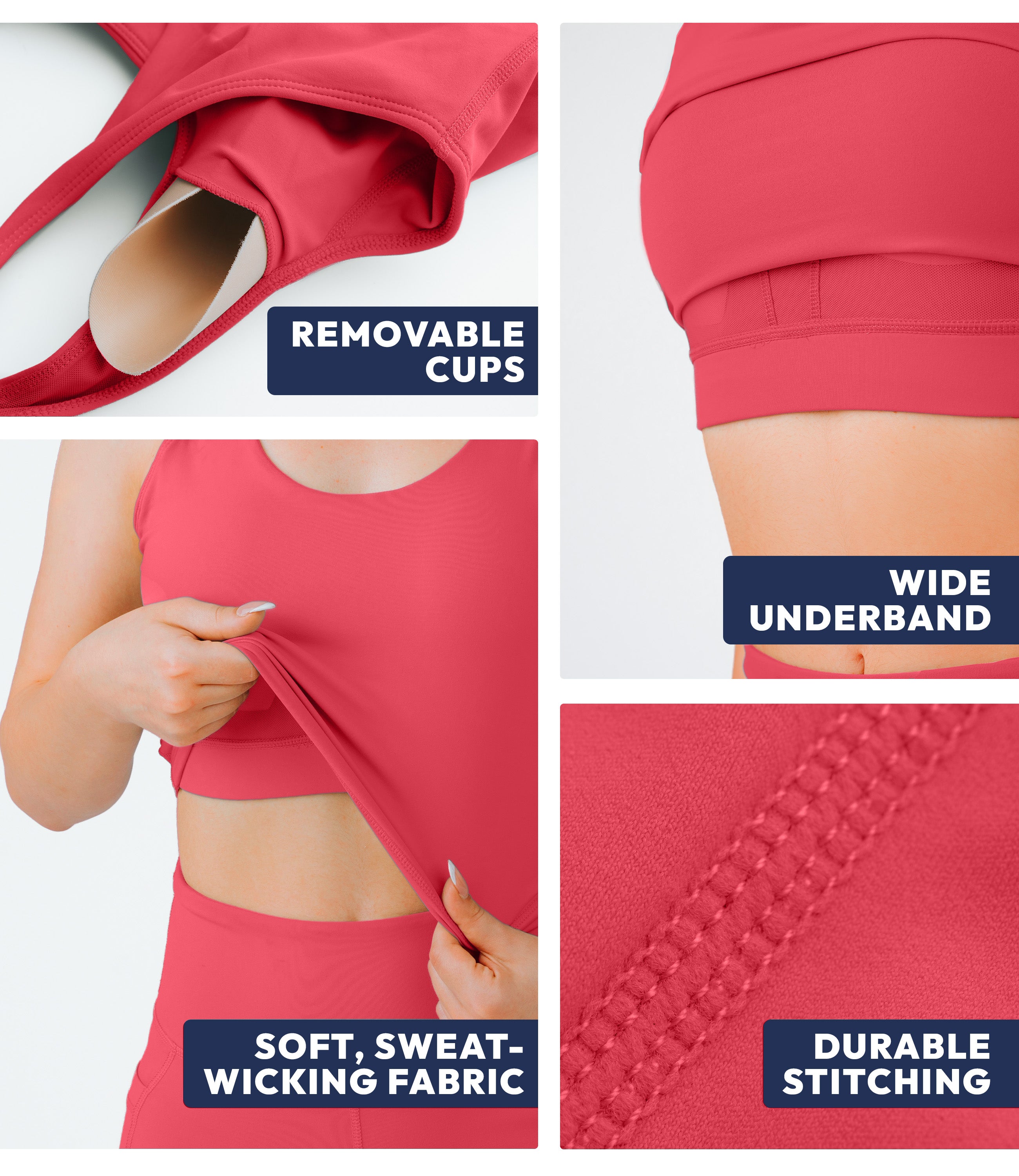 NirLUX™ U Back Sports Bra Longline Tank Top for Women