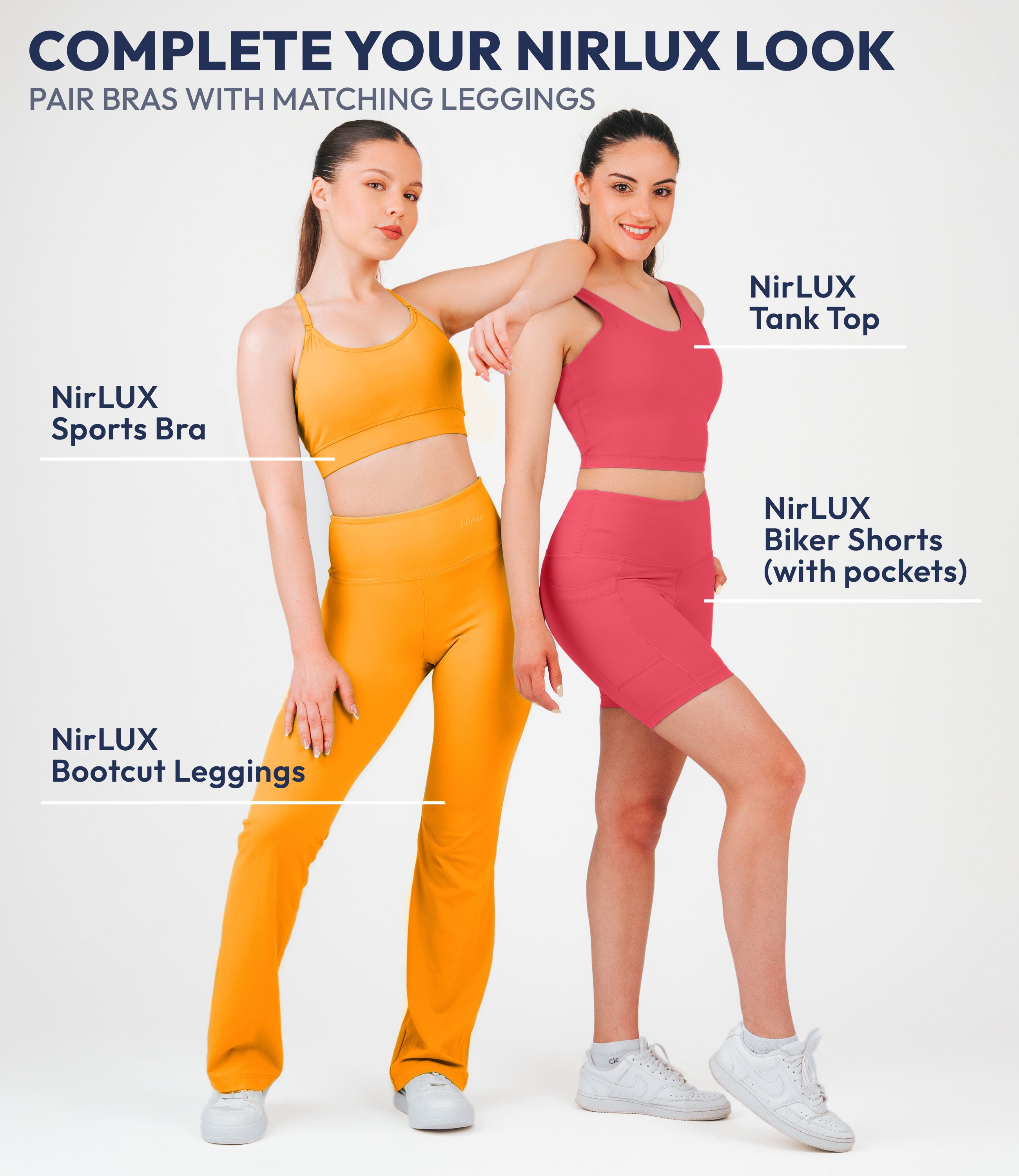 NirLUX™ U Back Sports Bra Longline Tank Top for Women