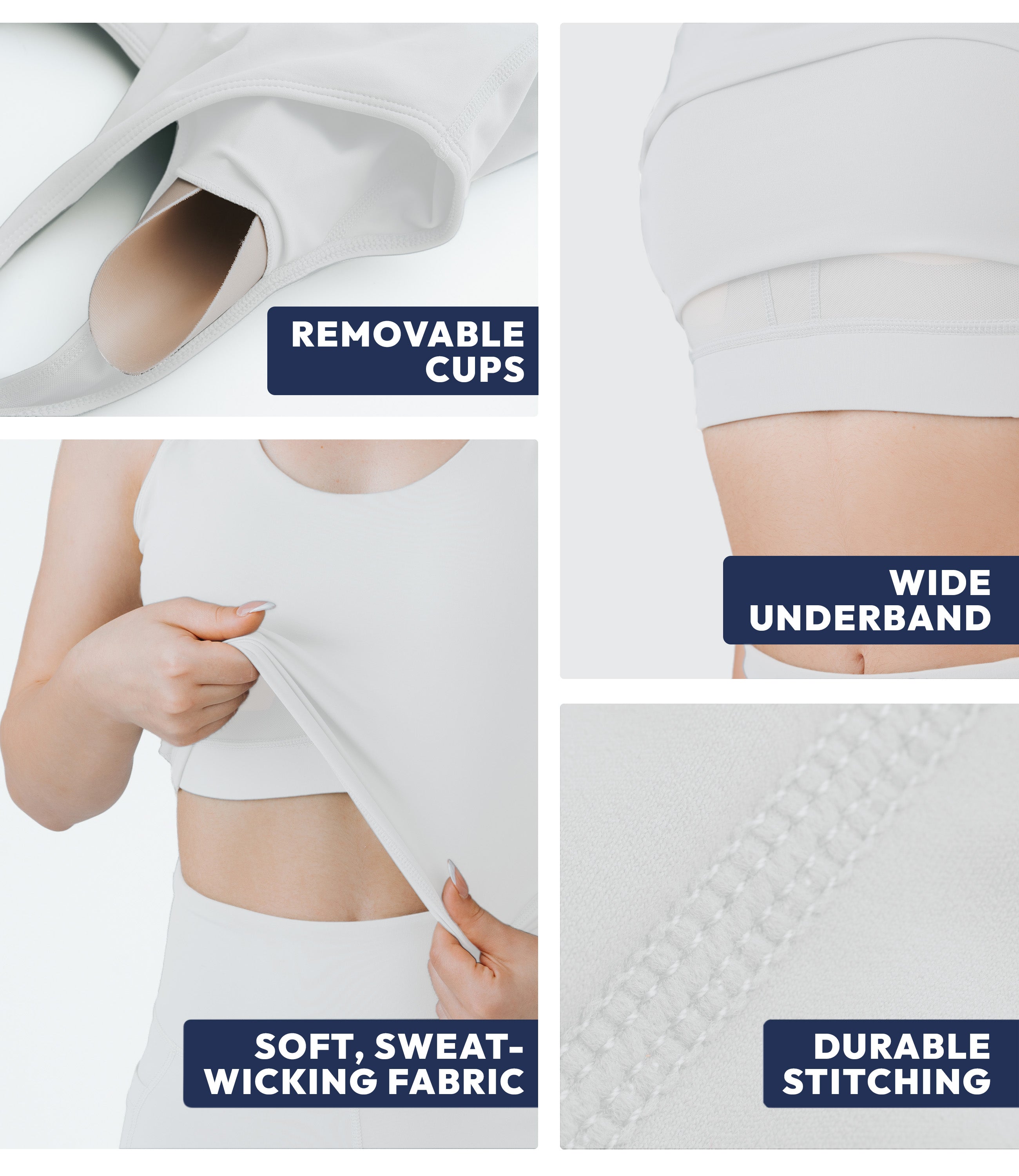 NirLUX™ U Back Sports Bra Longline Tank Top for Women