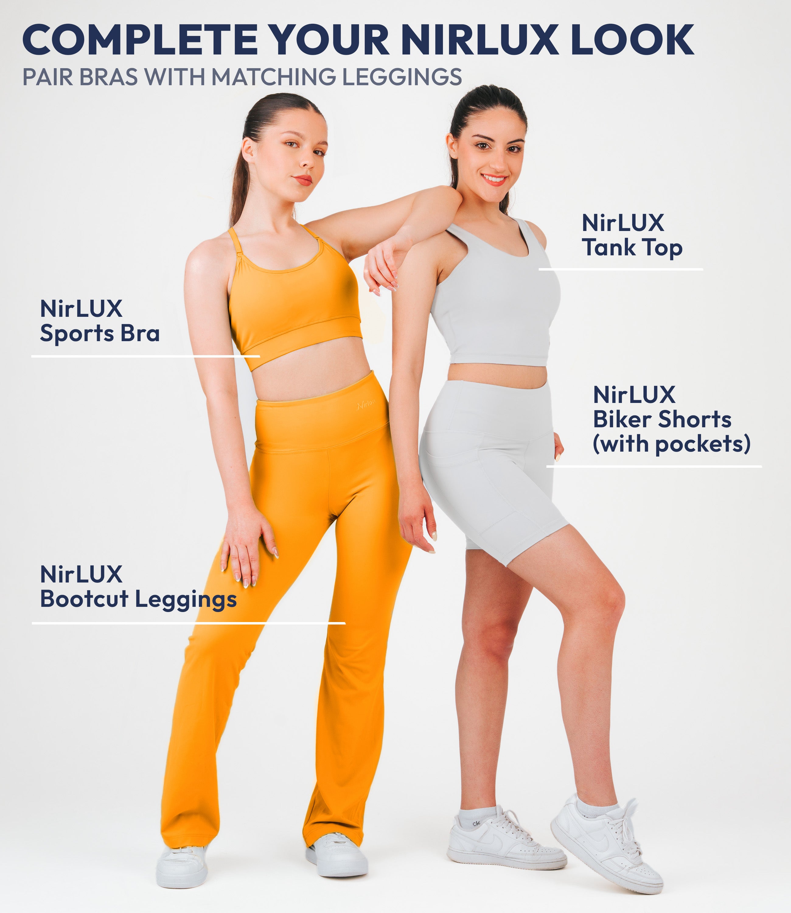 NirLUX™ U Back Sports Bra Longline Tank Top for Women