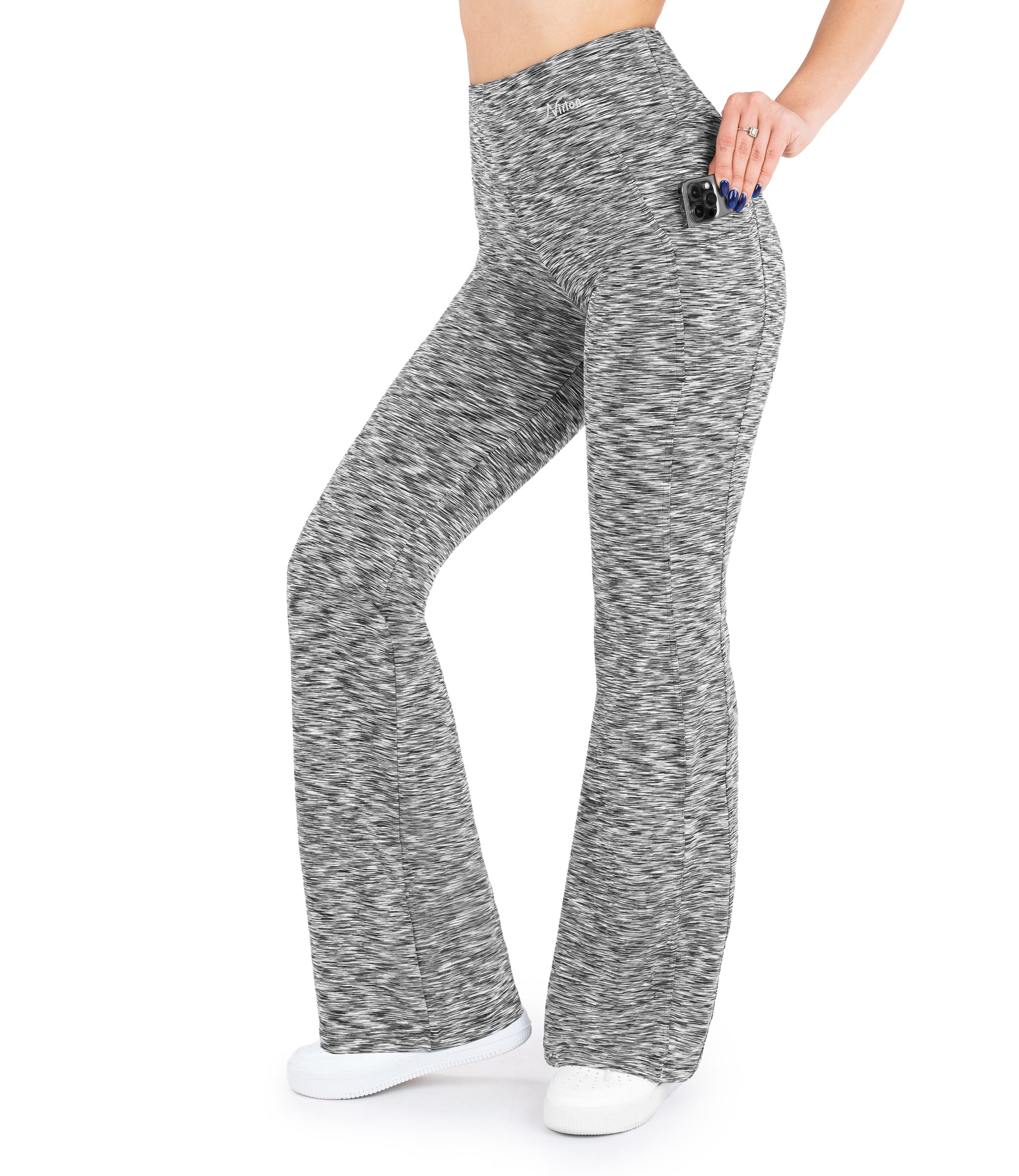 High Waist Bootcut Leggings with Pockets for Women