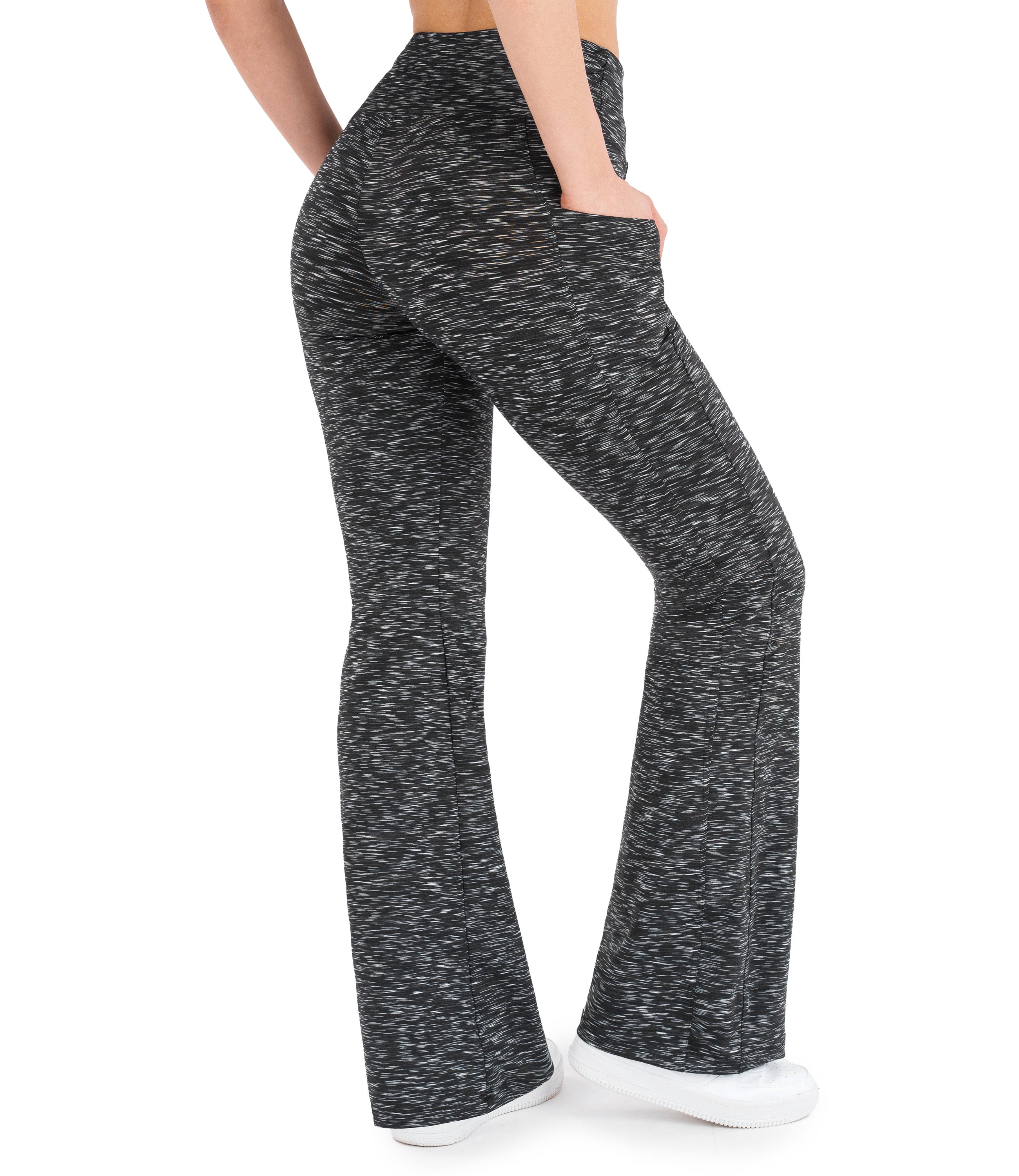 High Waist Bootcut Leggings with Pockets for Women