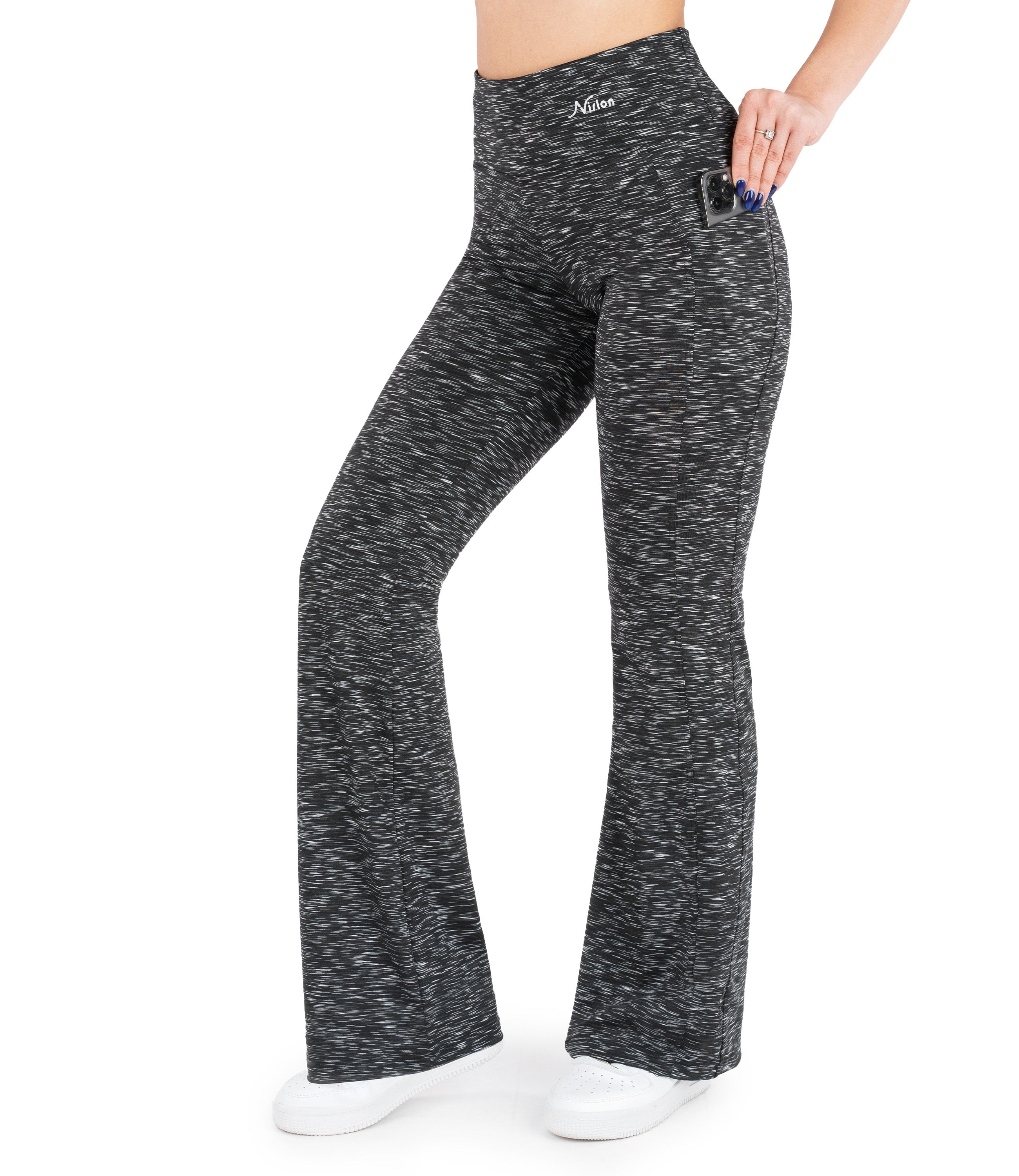 High Waist Bootcut Leggings with Pockets for Women