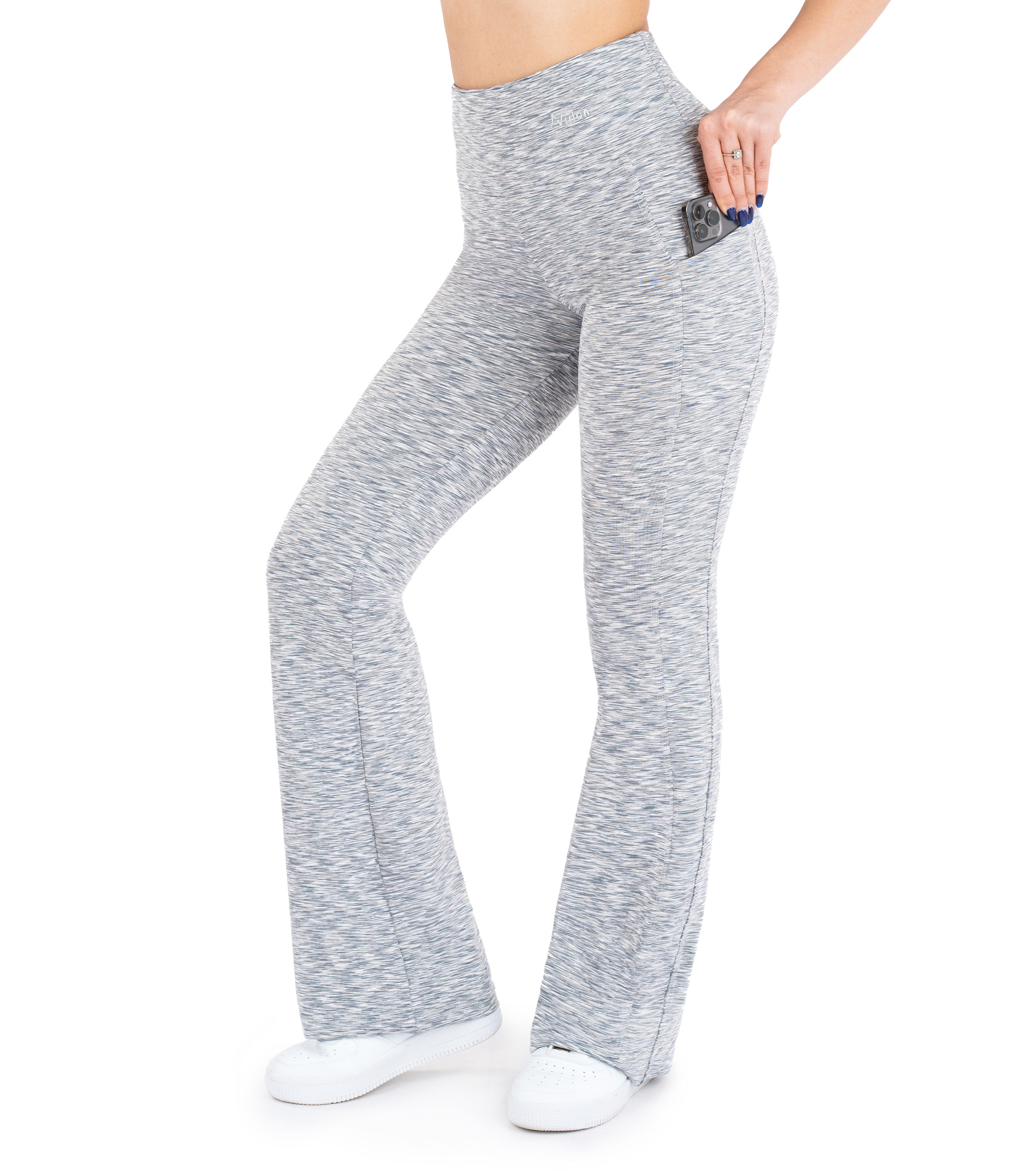 High Waist Bootcut Leggings with Pockets for Women