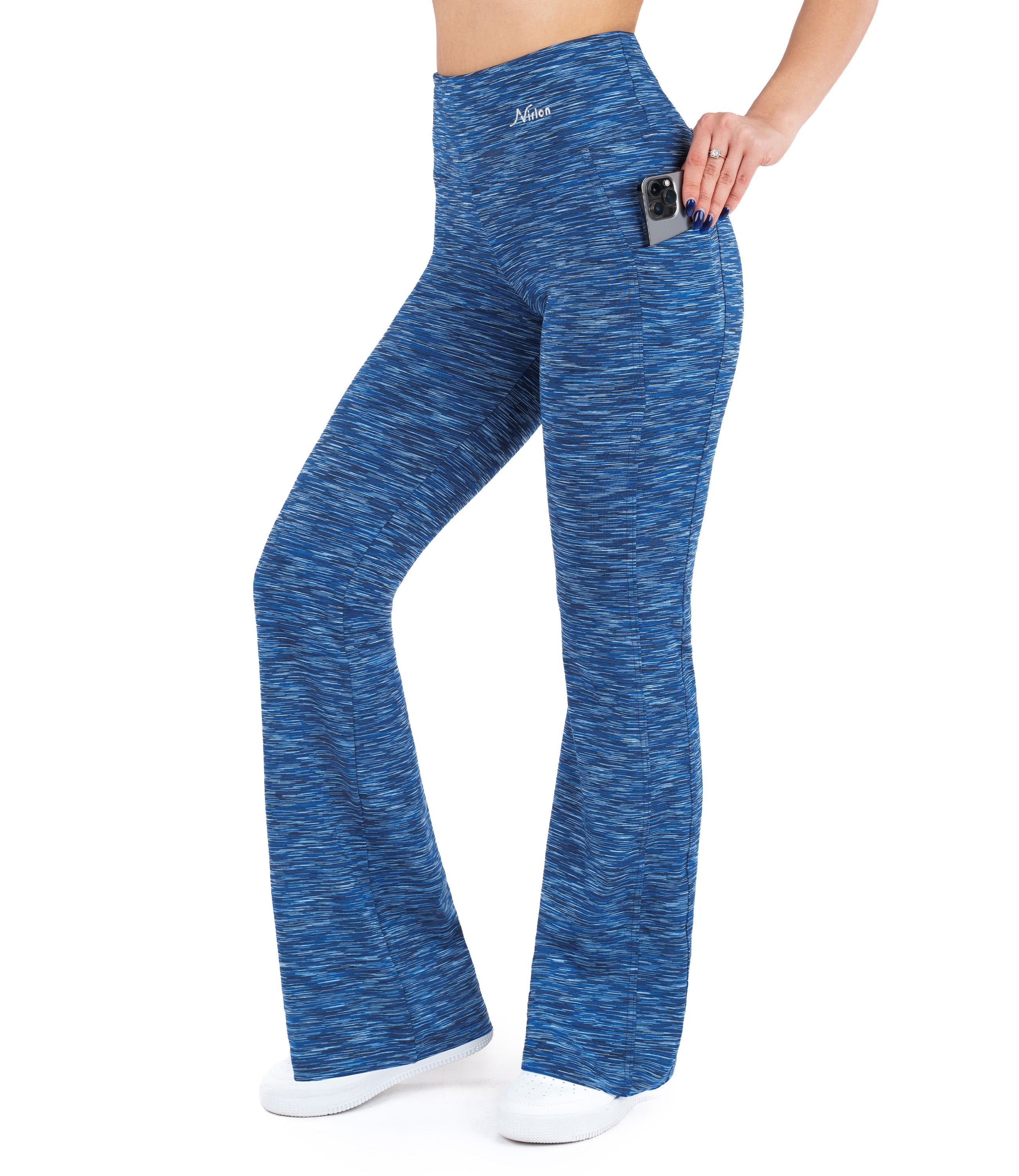 High Waist Bootcut Leggings with Pockets for Women
