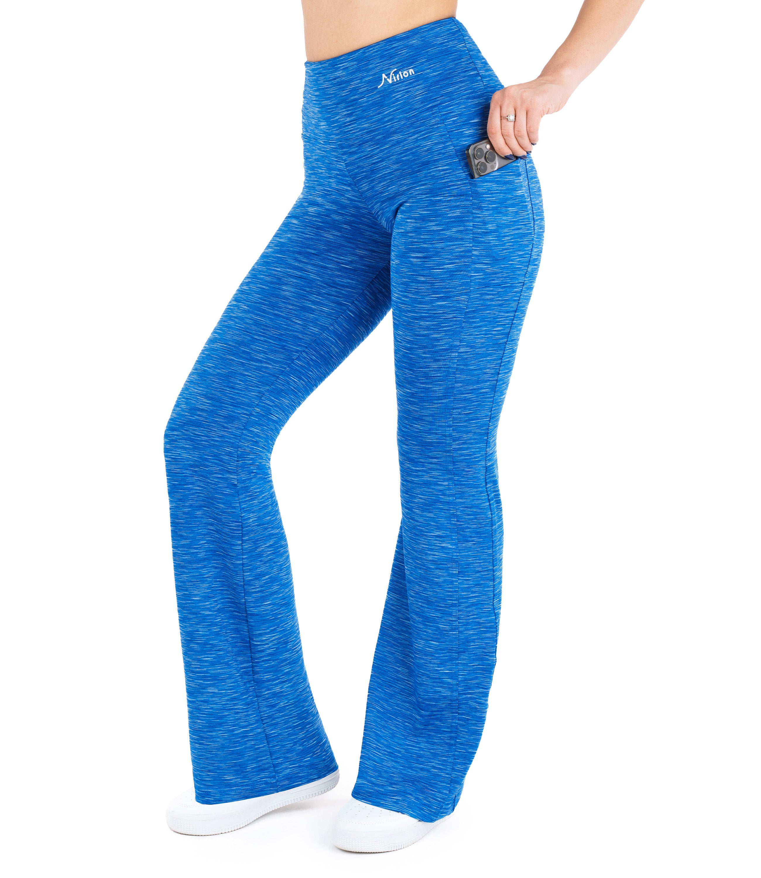 High Waist Bootcut Leggings with Pockets for Women