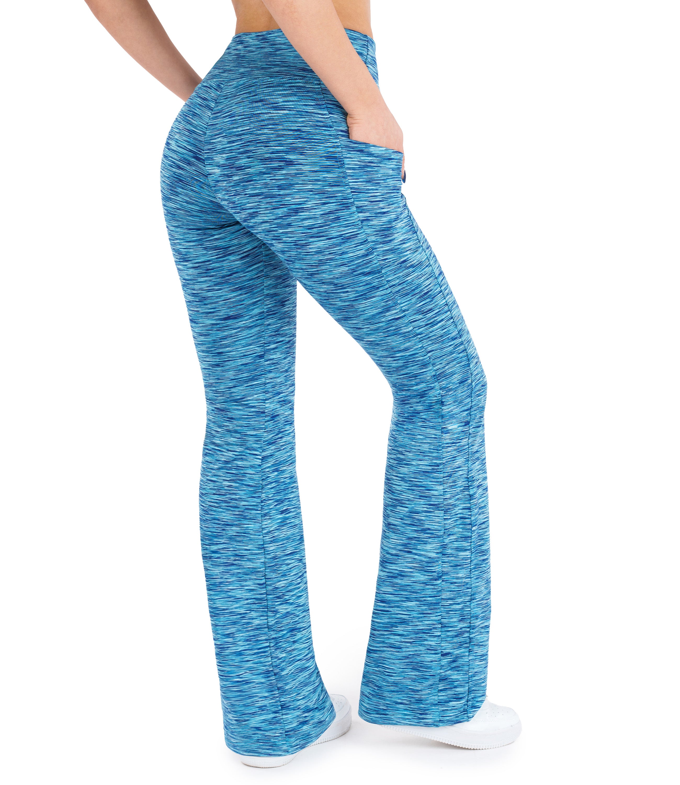High Waist Bootcut Leggings with Pockets for Women