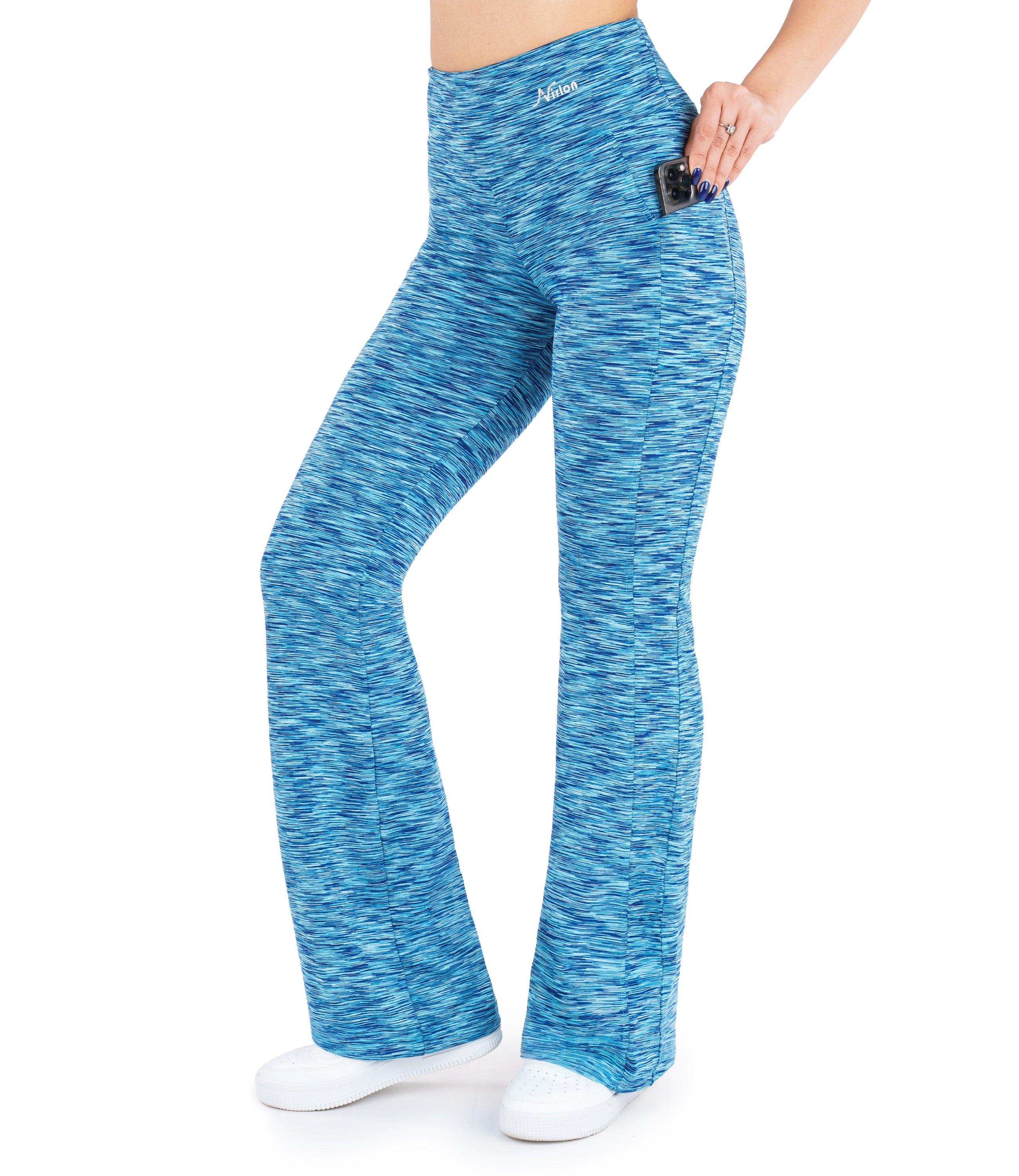 High Waist Bootcut Leggings with Pockets for Women