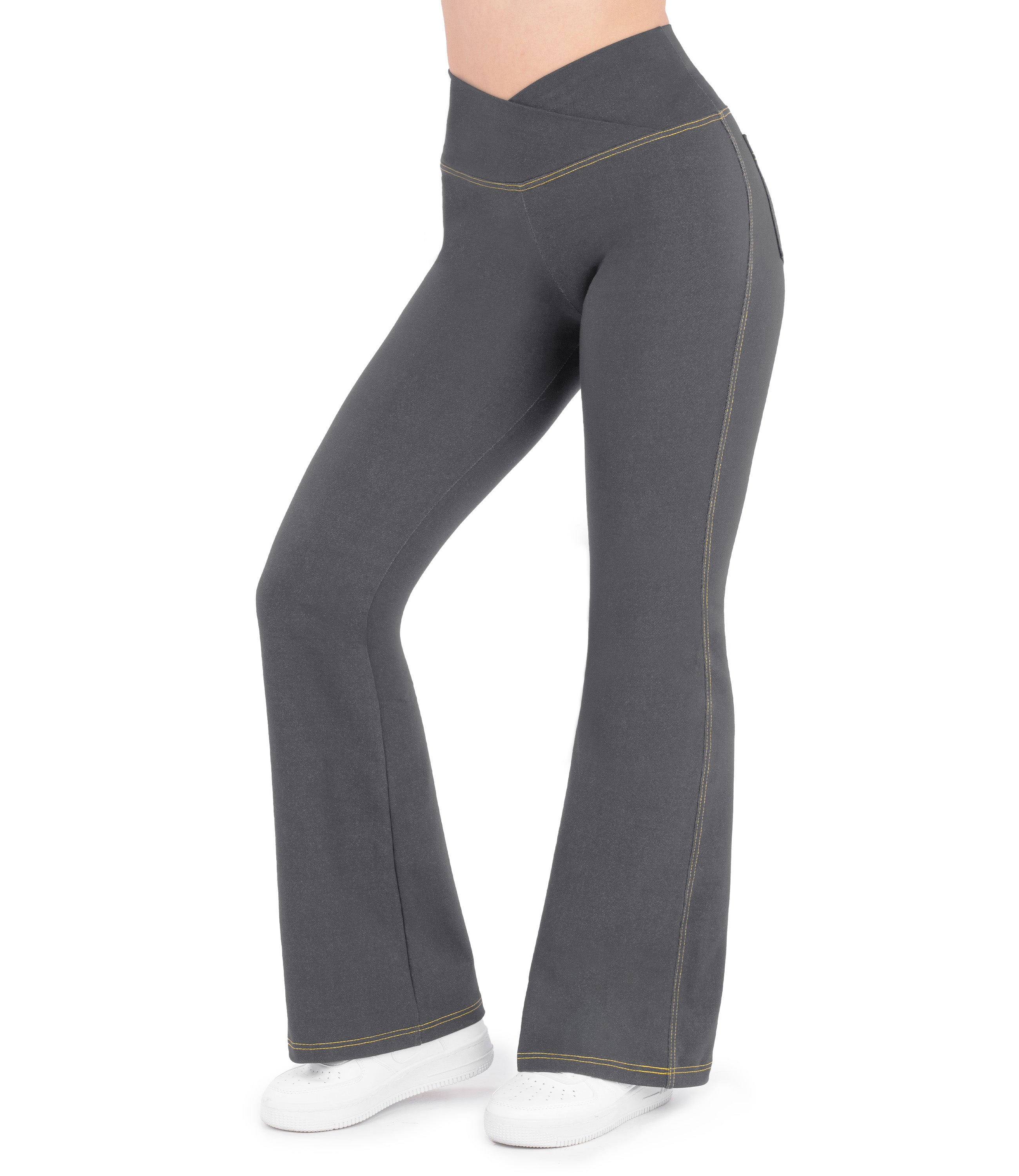 NirJEANS™ High Waist Crossover Bootcut Jeggings for Women