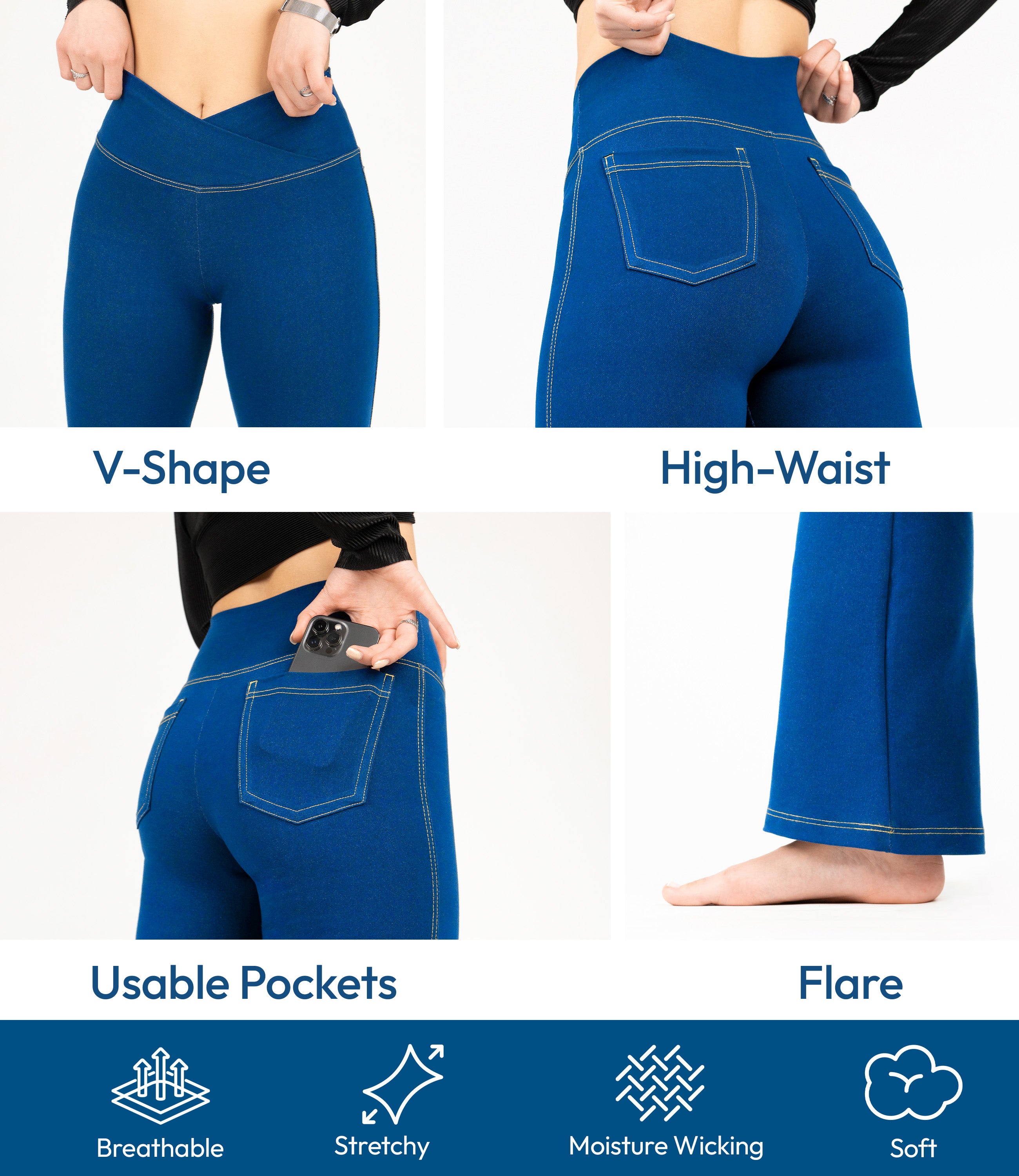 Crossover Bootcut Jeggings