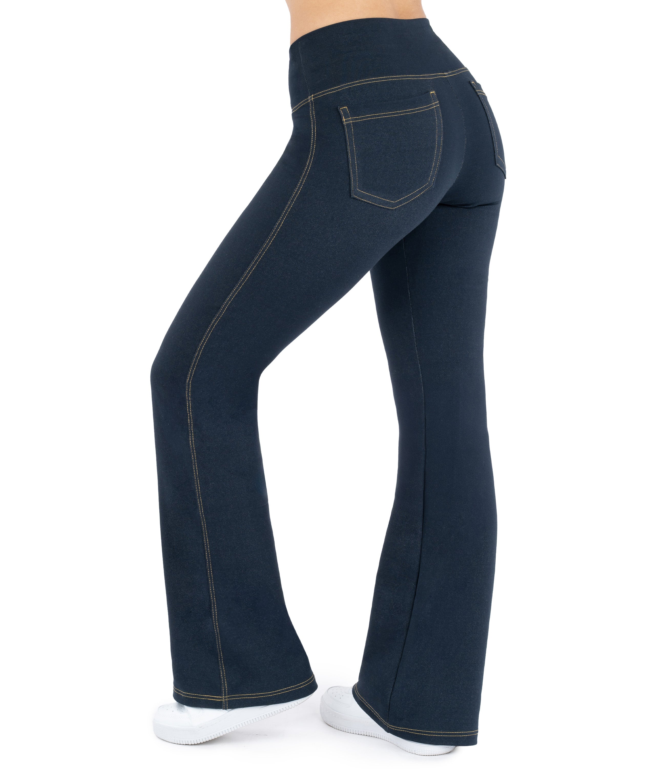 NirJEANS™ High Waist Crossover Bootcut Jeggings for Women