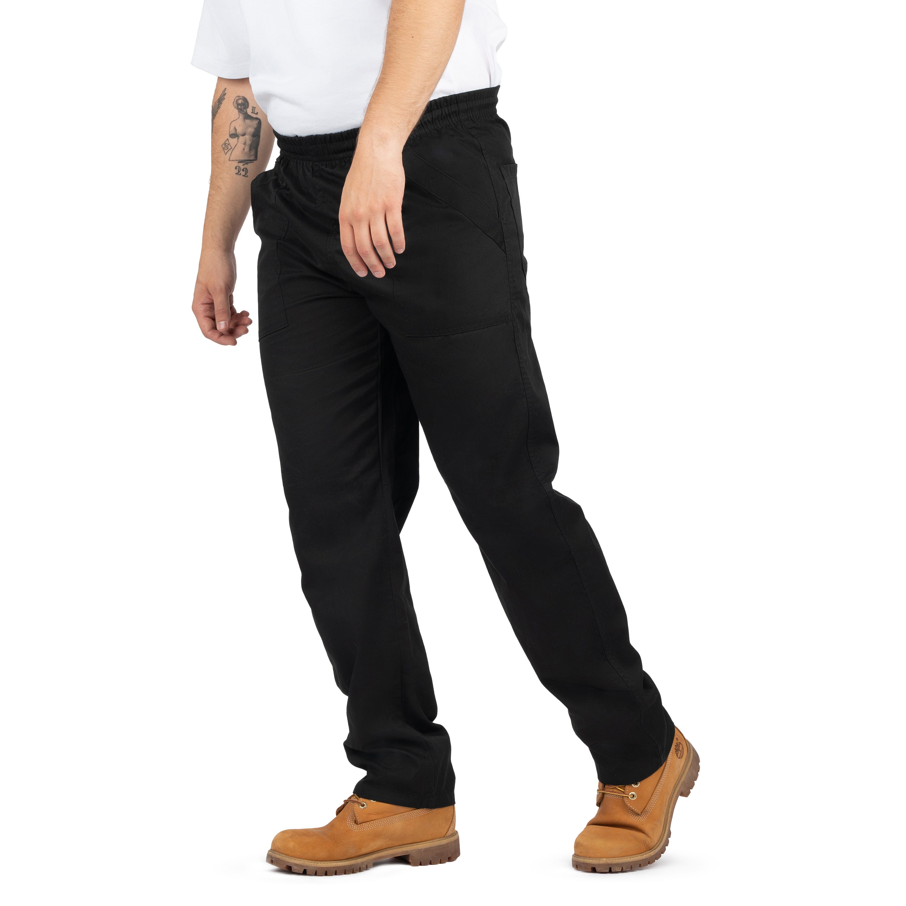 Men’s 6-Pocket Cargo Pants with Elastic Back