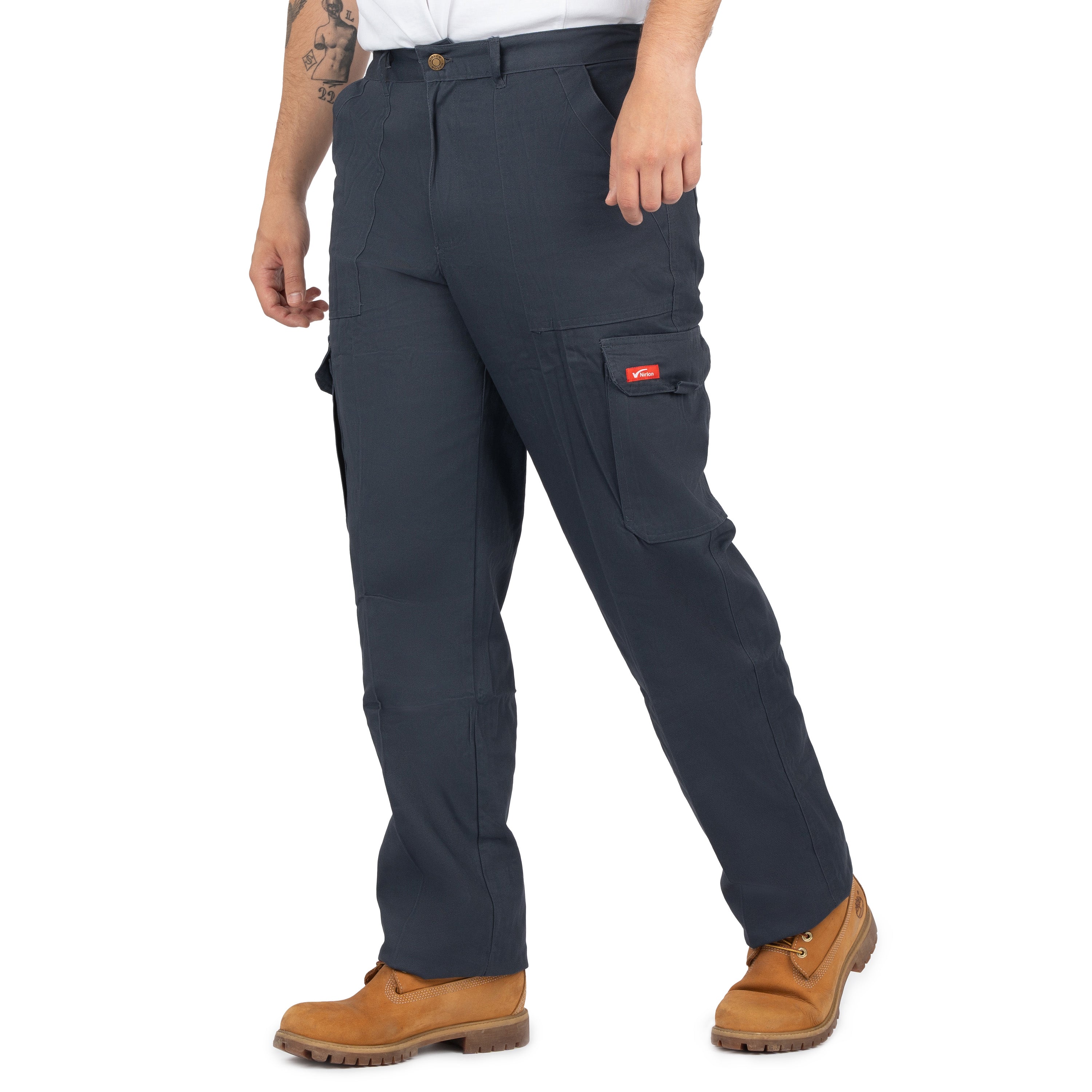 Men’s 6-Pocket Cargo Pants with Elastic Back