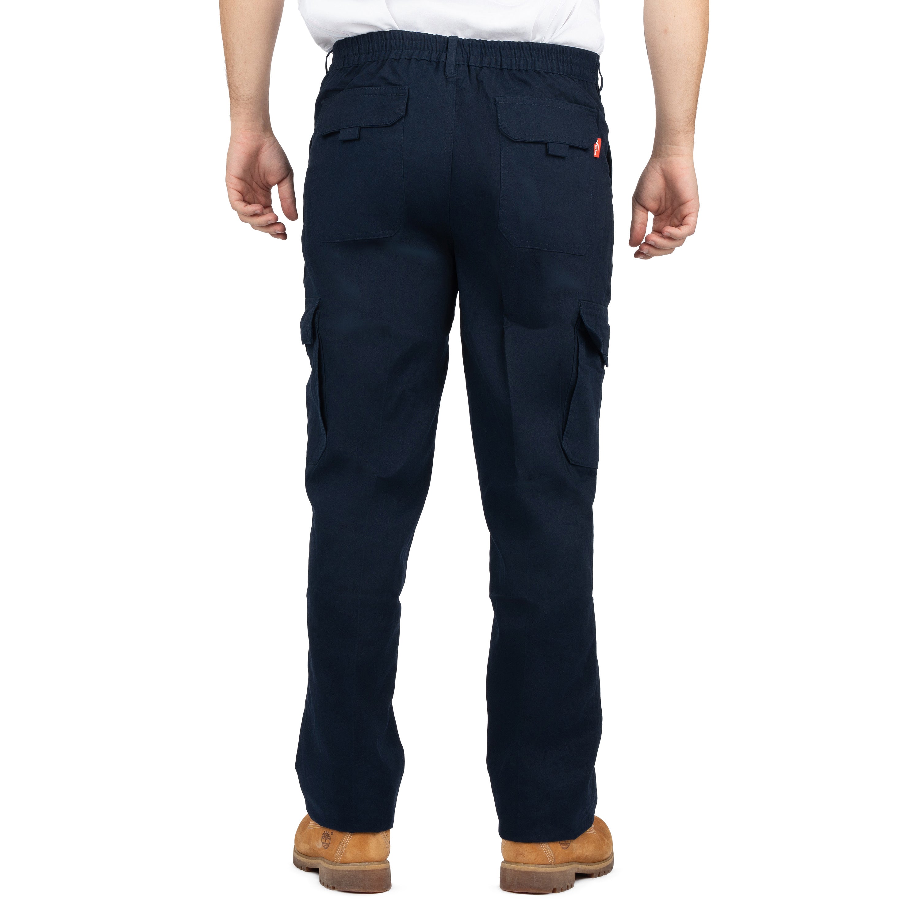 Men’s 6-Pocket Cargo Pants with Elastic Back