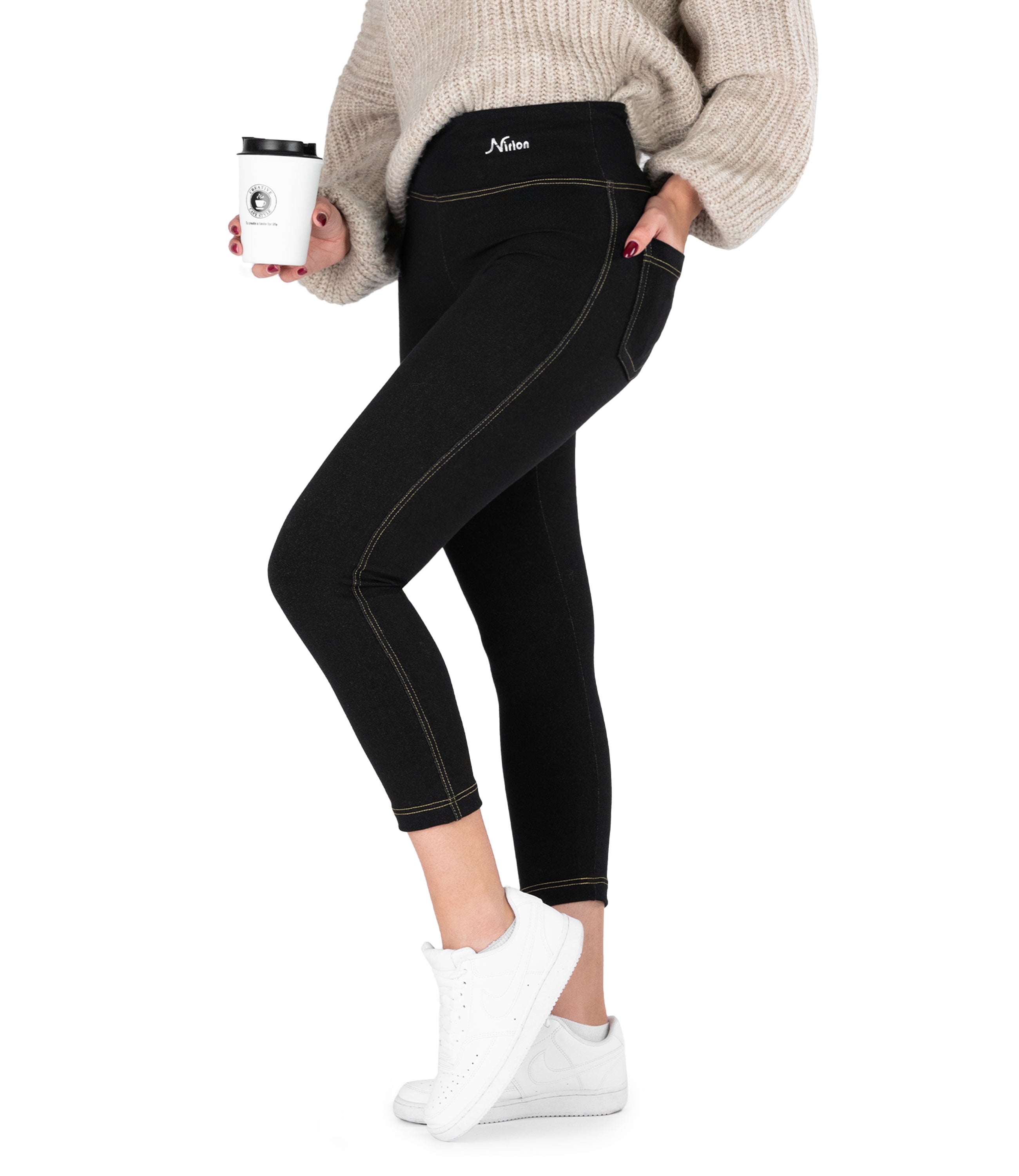 7/8 דנים-לוק Jeggings